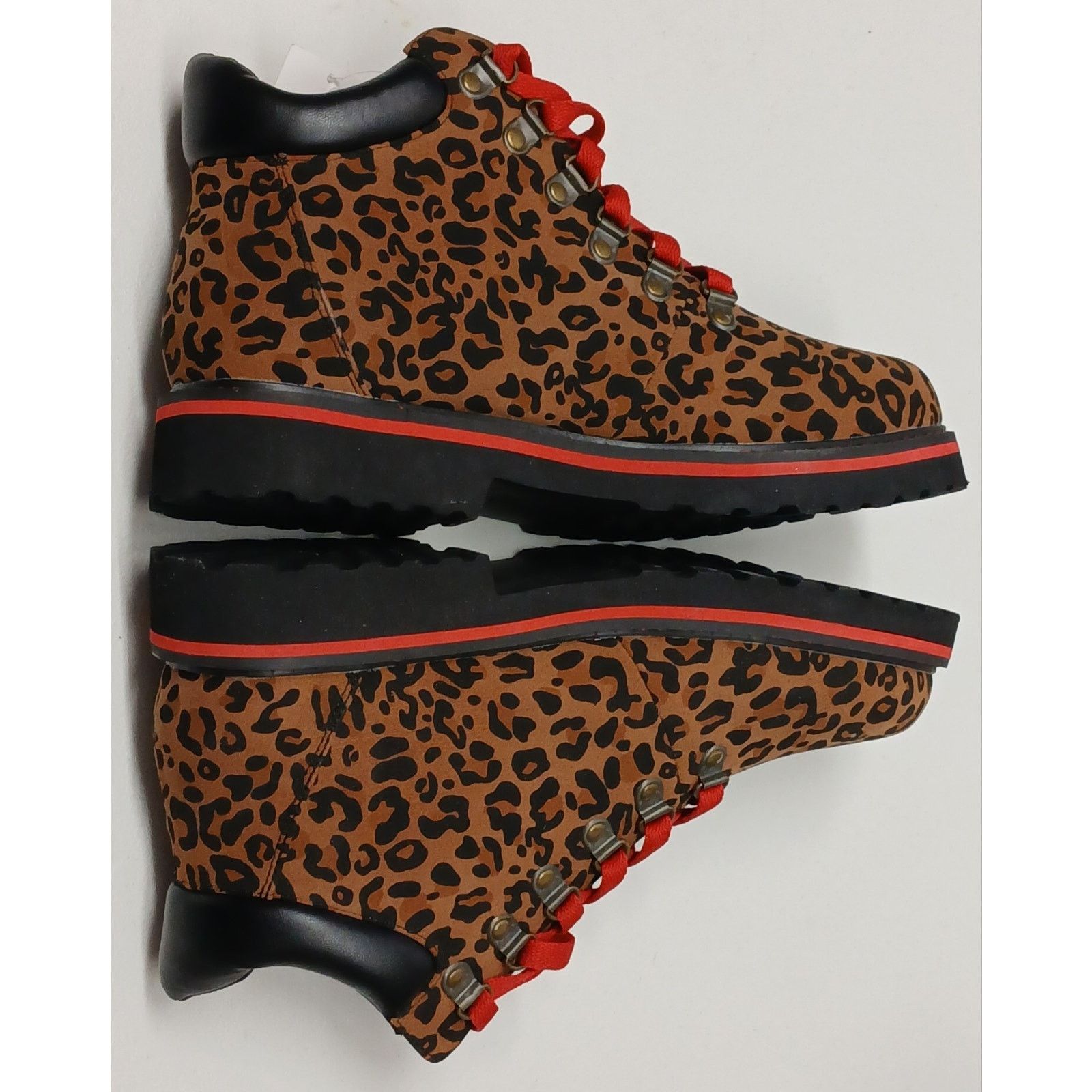 Route 66 Route 66 (10) Leopard Print Lace-Up Ankle Jude Width Boots Size US 10 / IT 40 - 6 Thumbnail