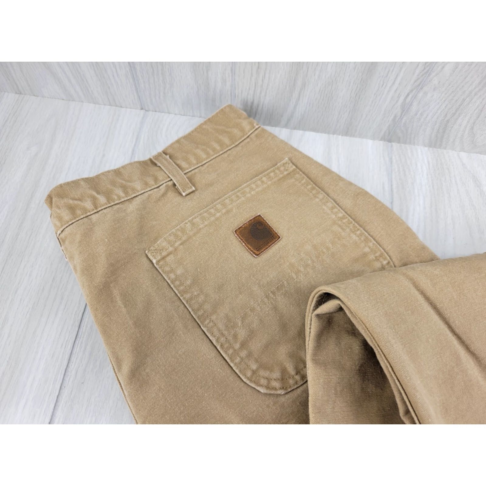 Carhartt Carhartt B11 CML Men’s 40x32 Dungaree Fit Canvas Duck Work Carpenter Pants Size US 40 / EU 56 - 3 Thumbnail