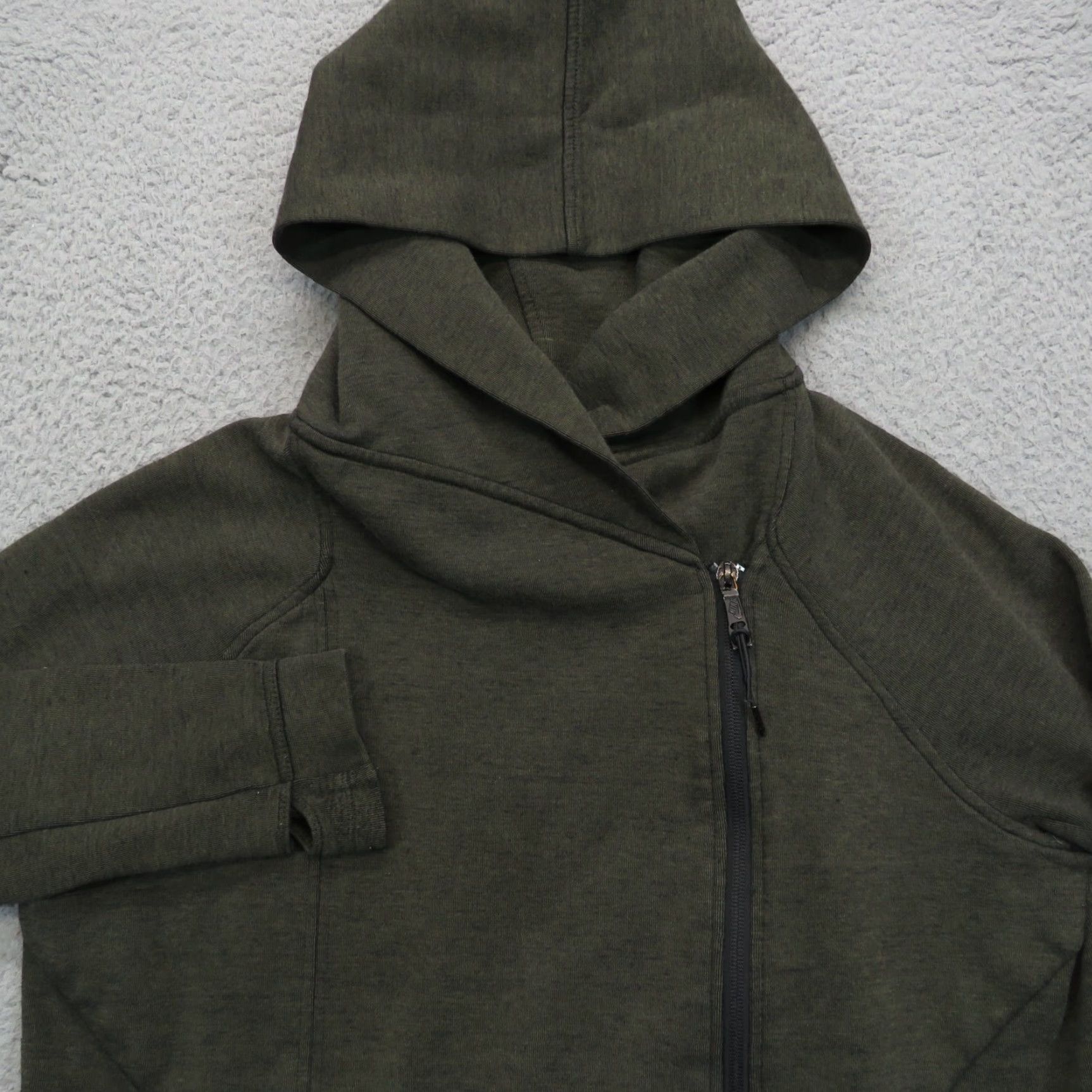 Nike Nike Hoodie Womens M Green Tech Fleece Cape Full Zip Sweatshirt Sportswear Size M / US 6-8 / IT 42-44 - 6 Thumbnail