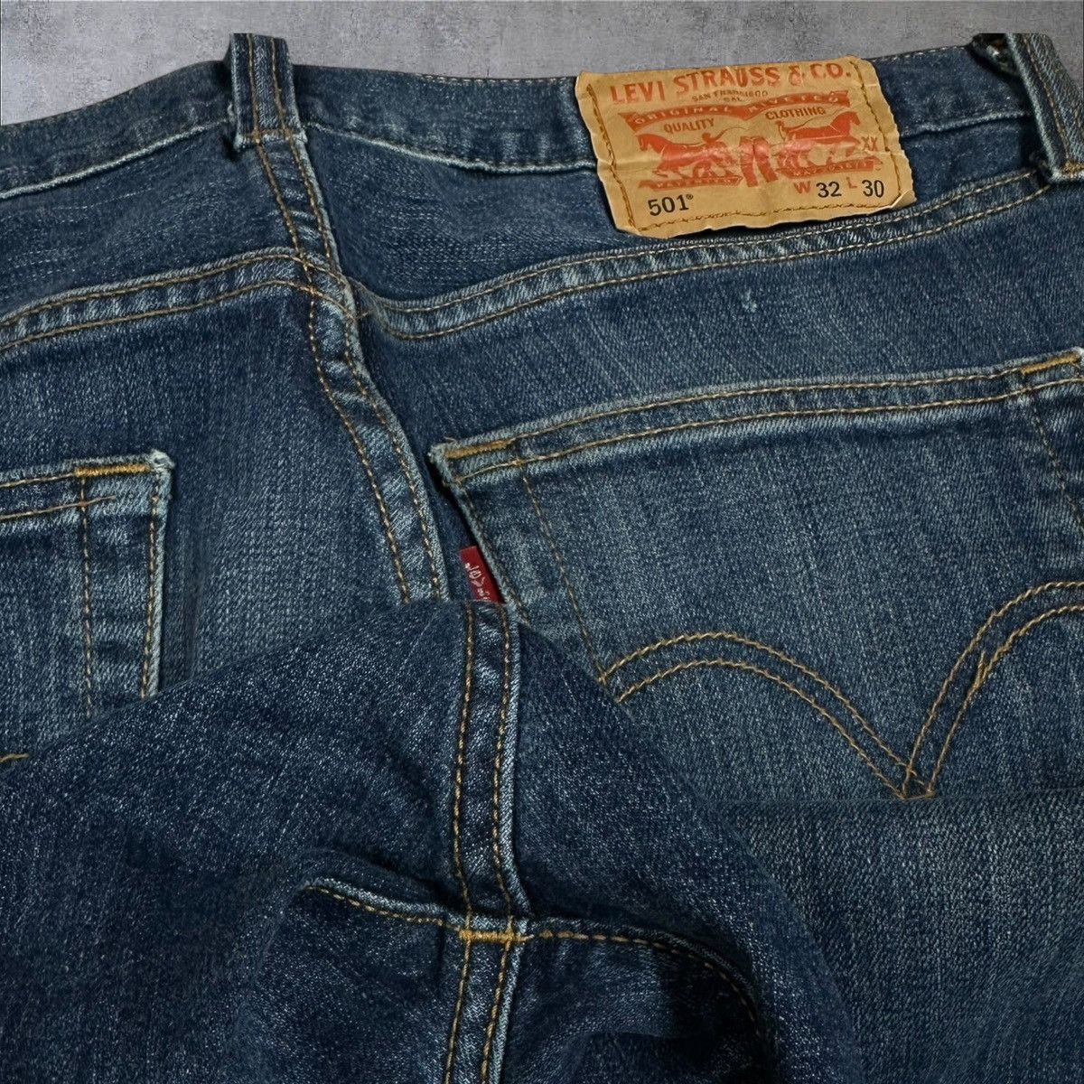Levi's × Vintage Vintage Levi’s 501 Washed Jeans Denim Pants Navy Blue w32 Size US 32 / EU 48 - 4 Thumbnail
