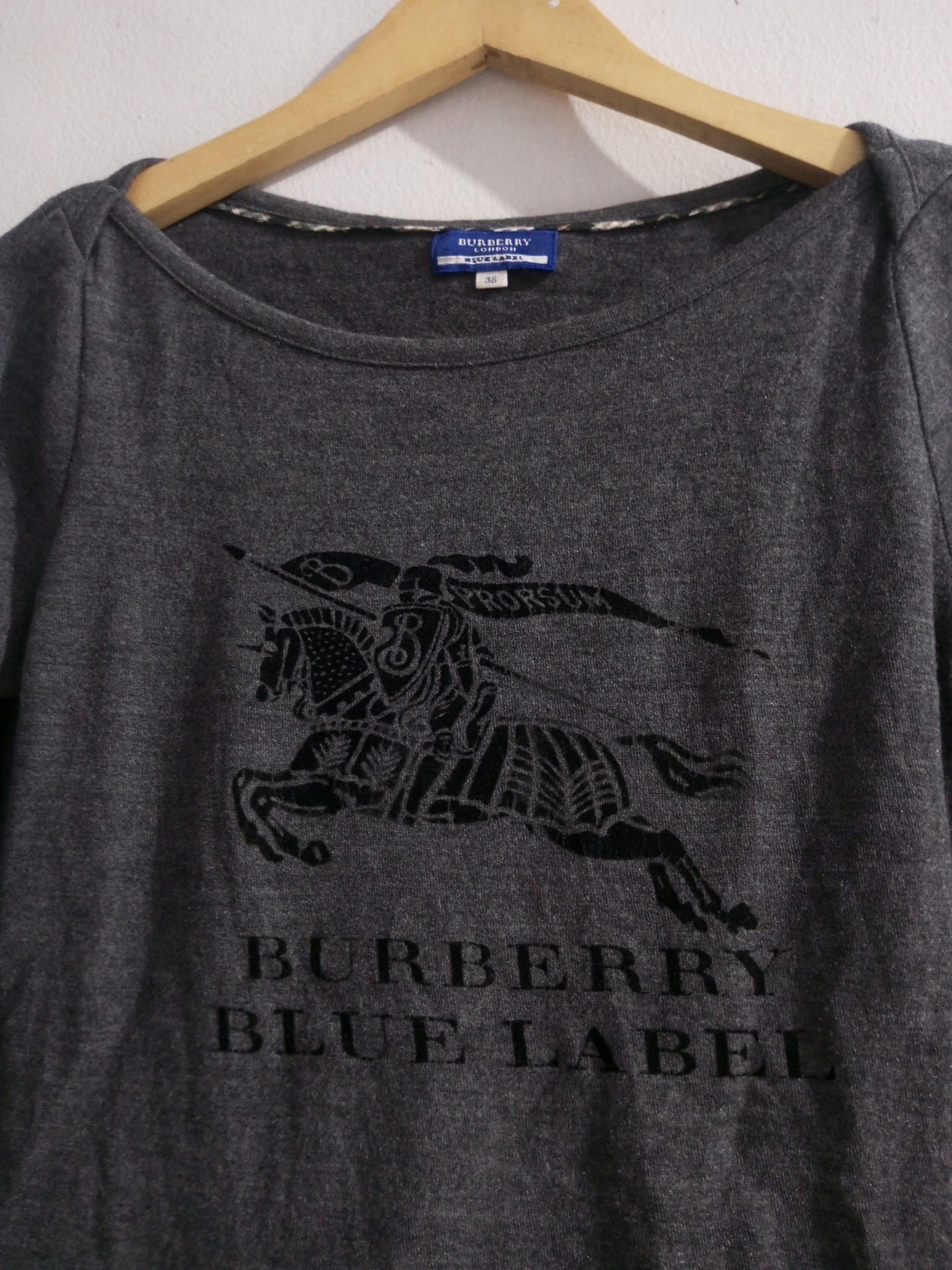 Burberry Burberry london blue label prorsum big logo long sleeve tee Size S / US 4 / IT 40 - 3 Thumbnail