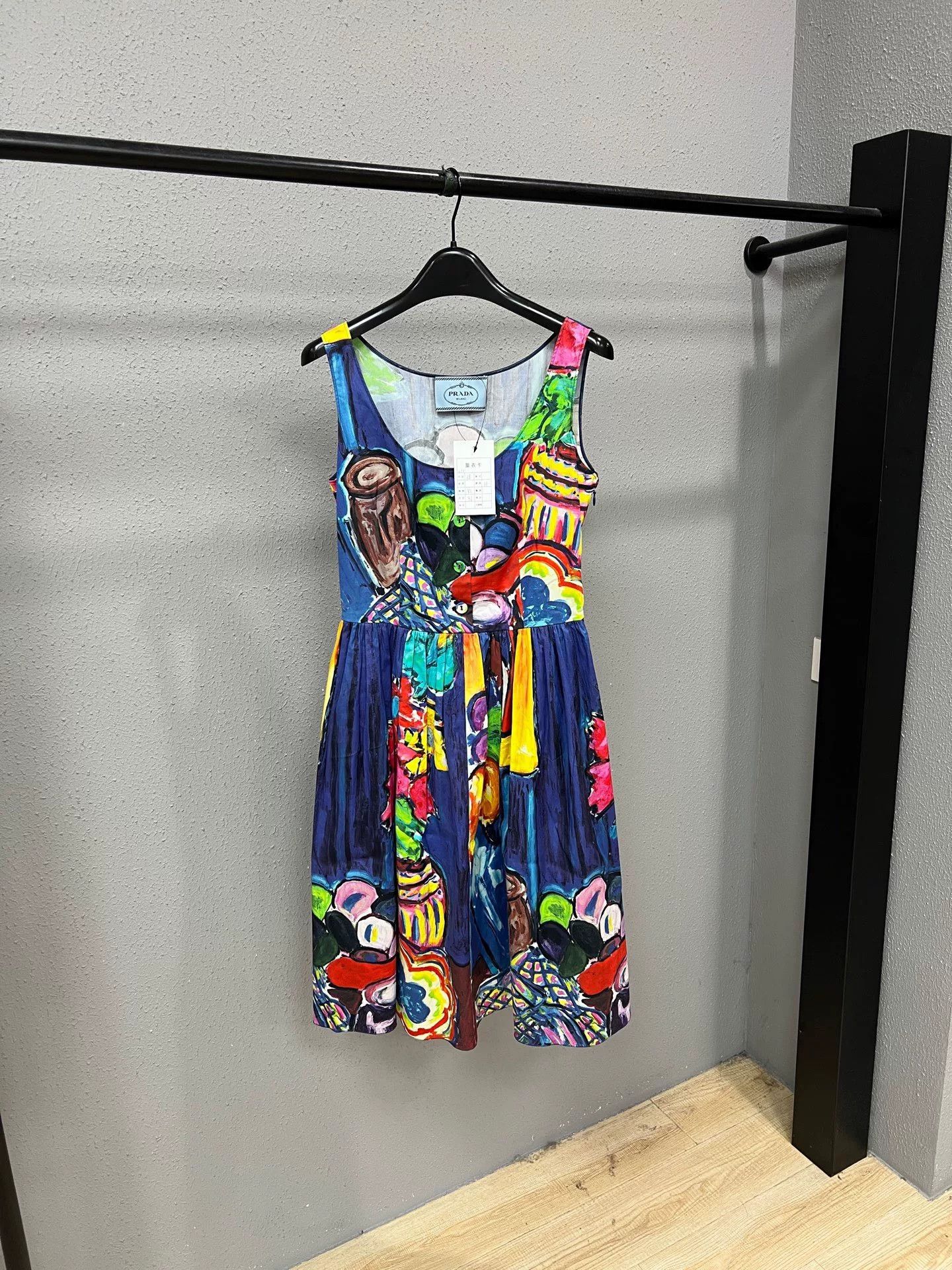 Prada Prada Oil Painting Dress Size S / US 4 / IT 40 - 1 Thumbnail