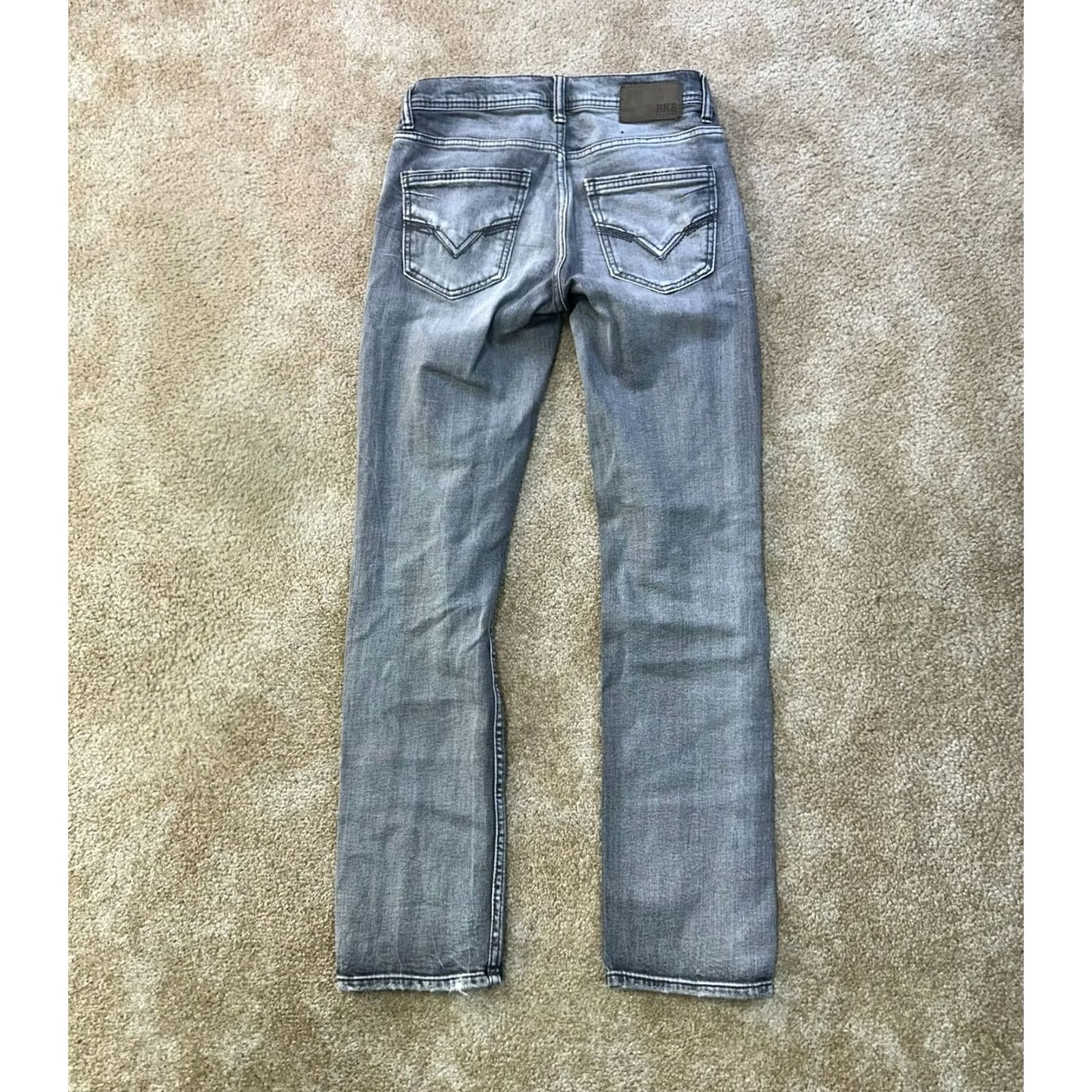 Vintage BKE Buckle Alec Jeans Men 30x32 Gray Stretch Denim Straight 5-Pocket Regular Cap Rise Mid Vintage: No Size US 30 / EU 46 - 7 Thumbnail