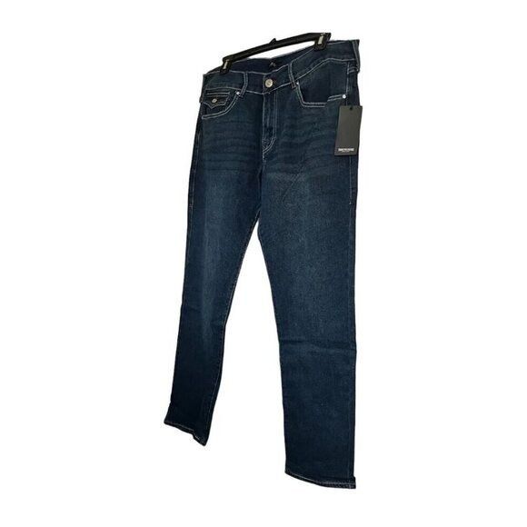 True Religion True Religion Mens Dark Wash Geno Flap Pocket Slim Fit Jeans Size US 38 / EU 54 - 7 Thumbnail