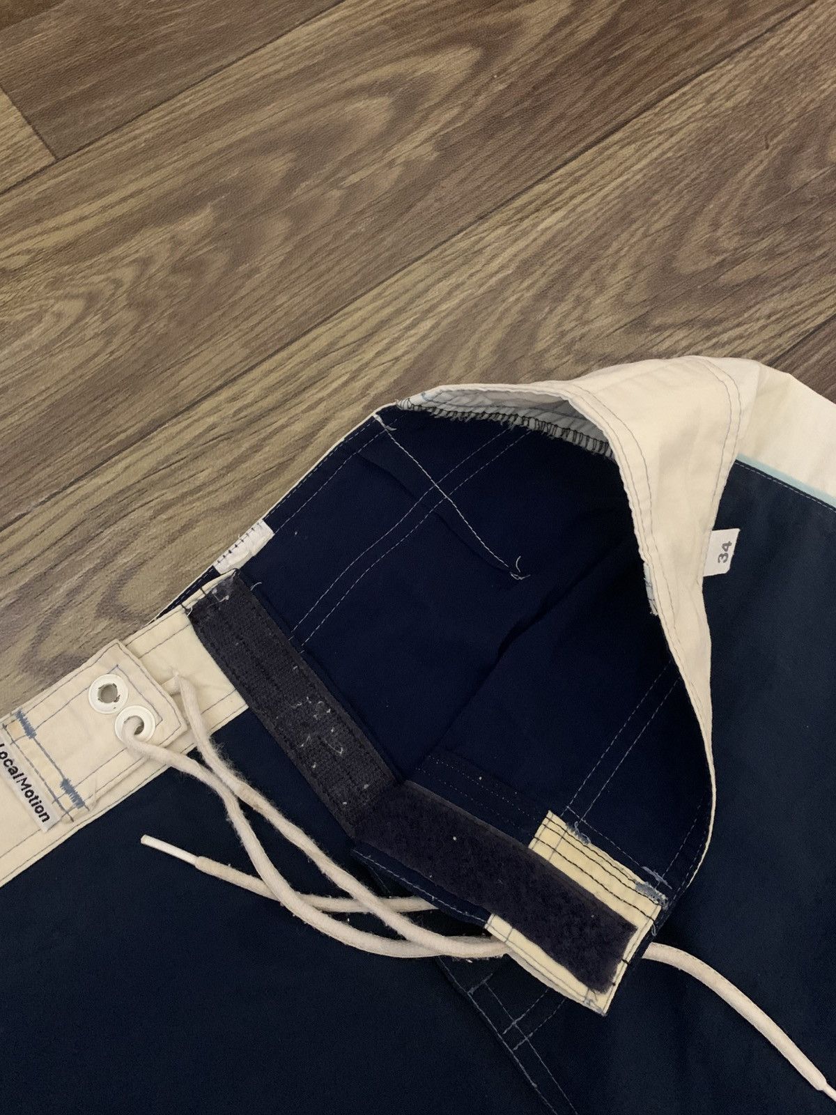 Japanese Brand Mens Sport Surf Pants LOCAL MOTION Japan Vintage 90s Y2K Size US 34 / EU 50 - 3 Thumbnail