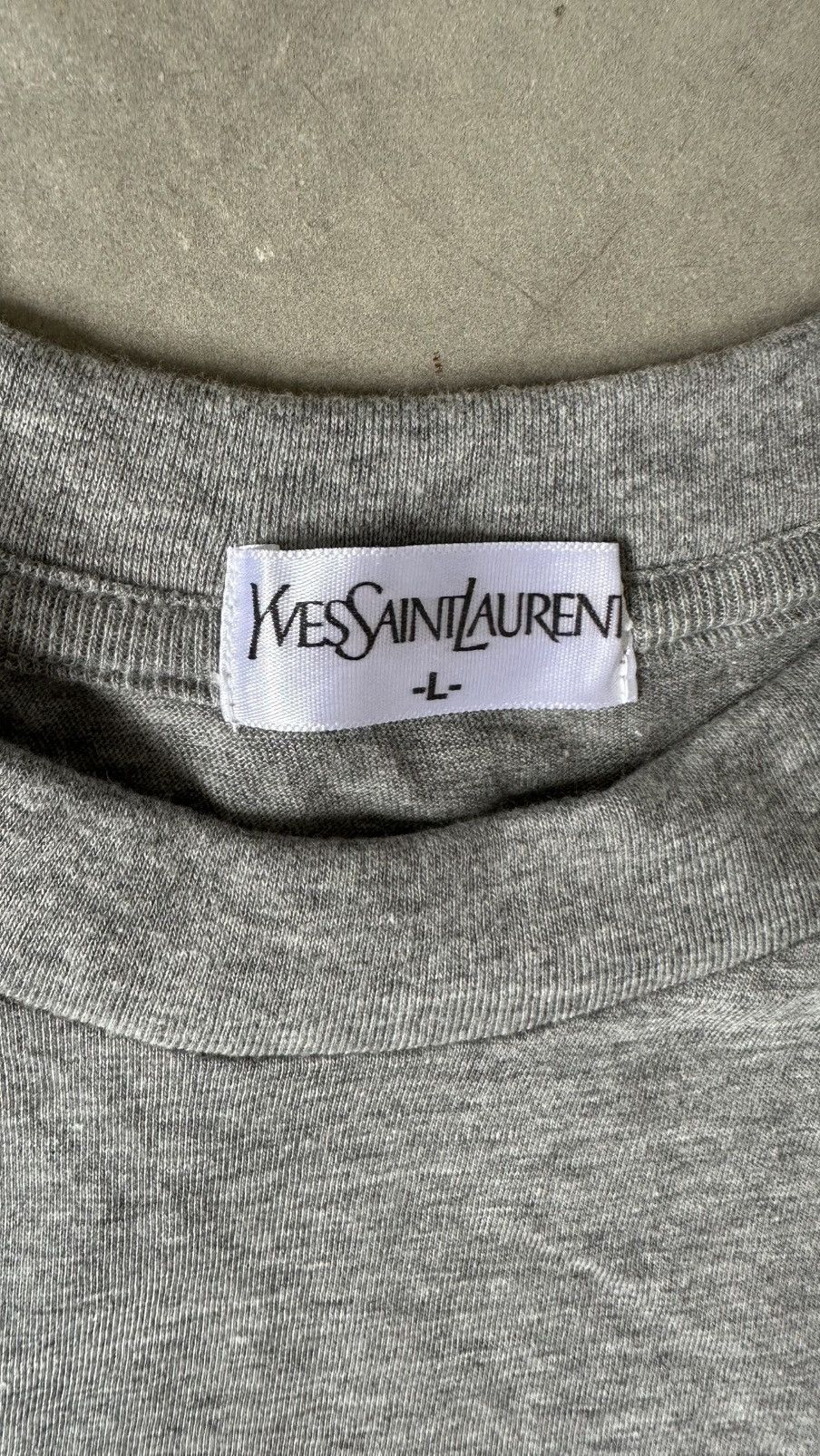 Yves Saint Laurent VINTAGE YSL PLAIN TEE Size US L / EU 52-54 / 3 - 4 Thumbnail