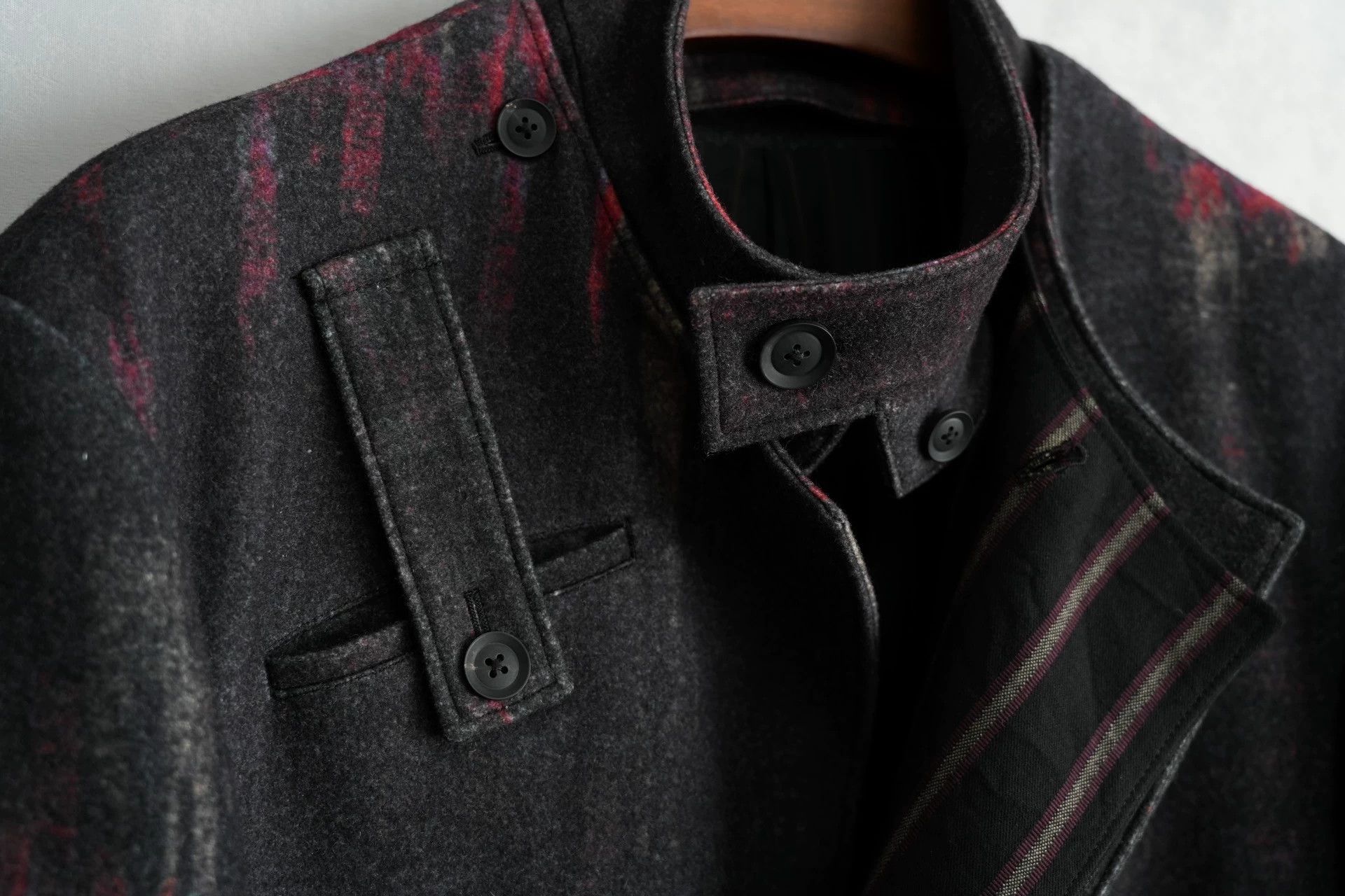 Yohji Yamamoto Yohji Yamamoto 23AW Detachable Collar Coat Size 3 w/ Size US L / EU 52-54 / 3 - 7 Thumbnail