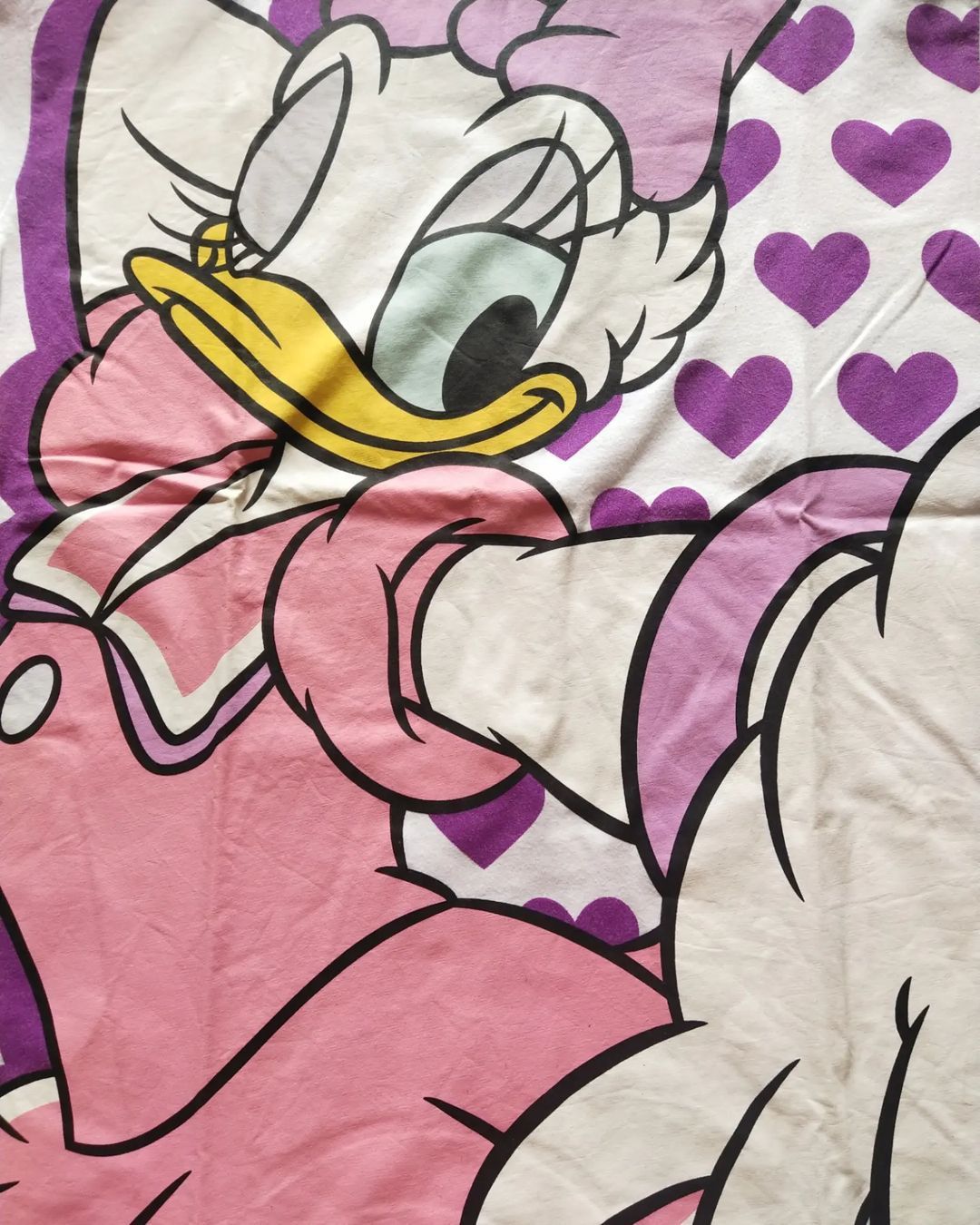 Cartoon Network × Disney Disney's Daisy Duck Big Print Heart Official Cartoon Tees Size US M / EU 48-50 / 2 - 2 Thumbnail