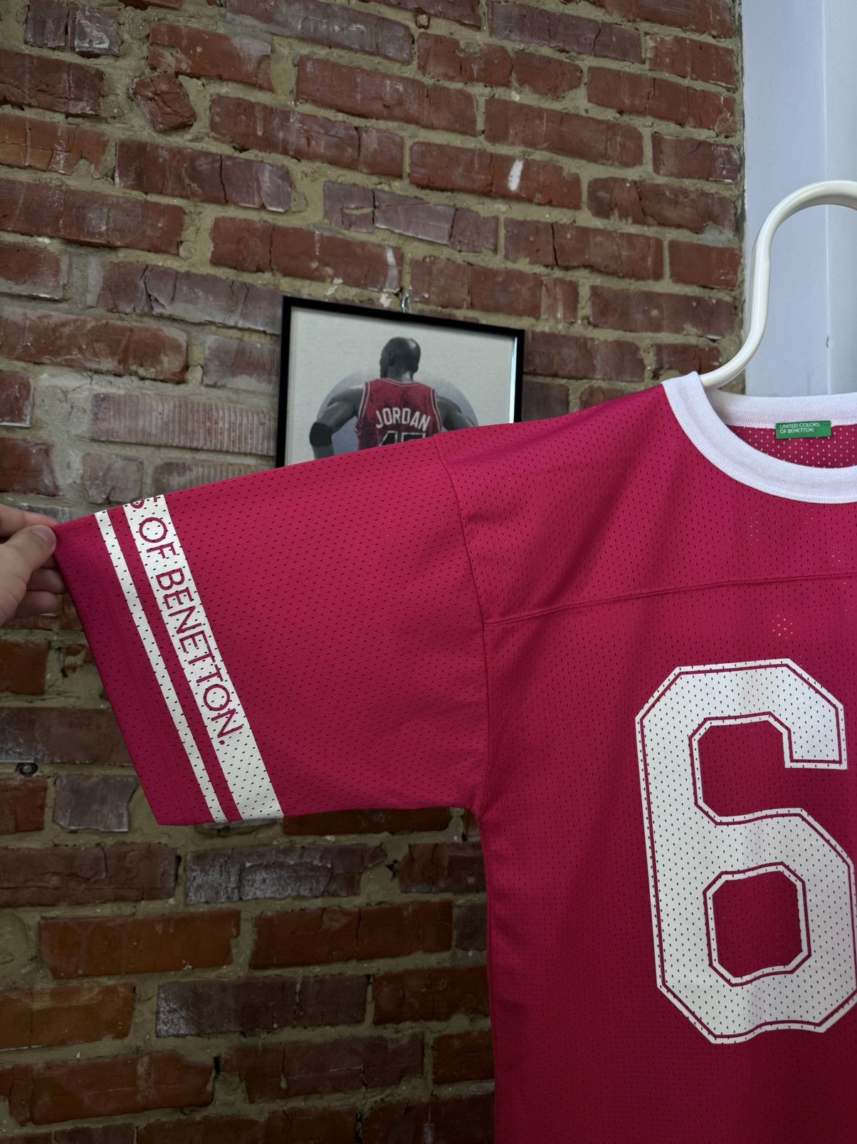 United Colors Of Benetton United Colors of Benetton 65 Pink Short Sleeve Jersey Size US S / EU 44-46 / 1 - 3 Thumbnail