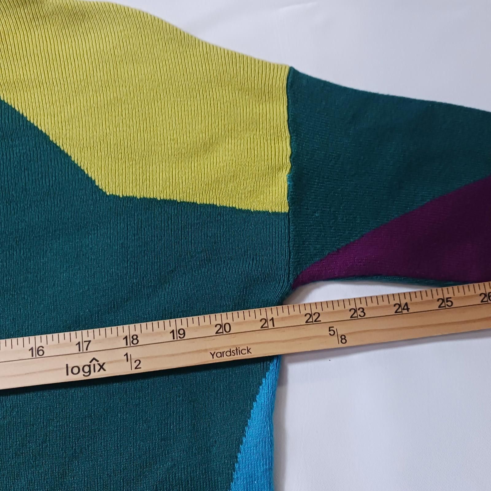 Designer Stylus RN#93677 Women's Multicolor Wool Blend Sweater Small Size S / US 4 / IT 40 - 5 Thumbnail