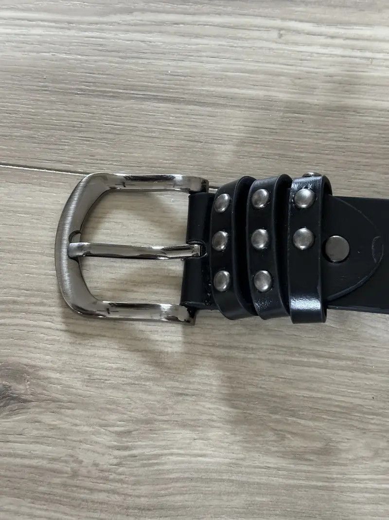 Japanese Brand × Vintage Vintage Rock Studded Belt (black) Size 32 - 5 Thumbnail