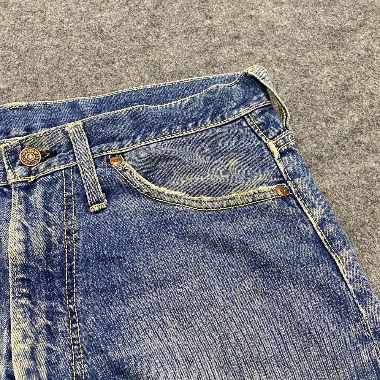 If Six Was Nine 💥Best Offer💥Vintage 80s Big Stone Distressed Denim Size US 34 / EU 50 - 10 Thumbnail
