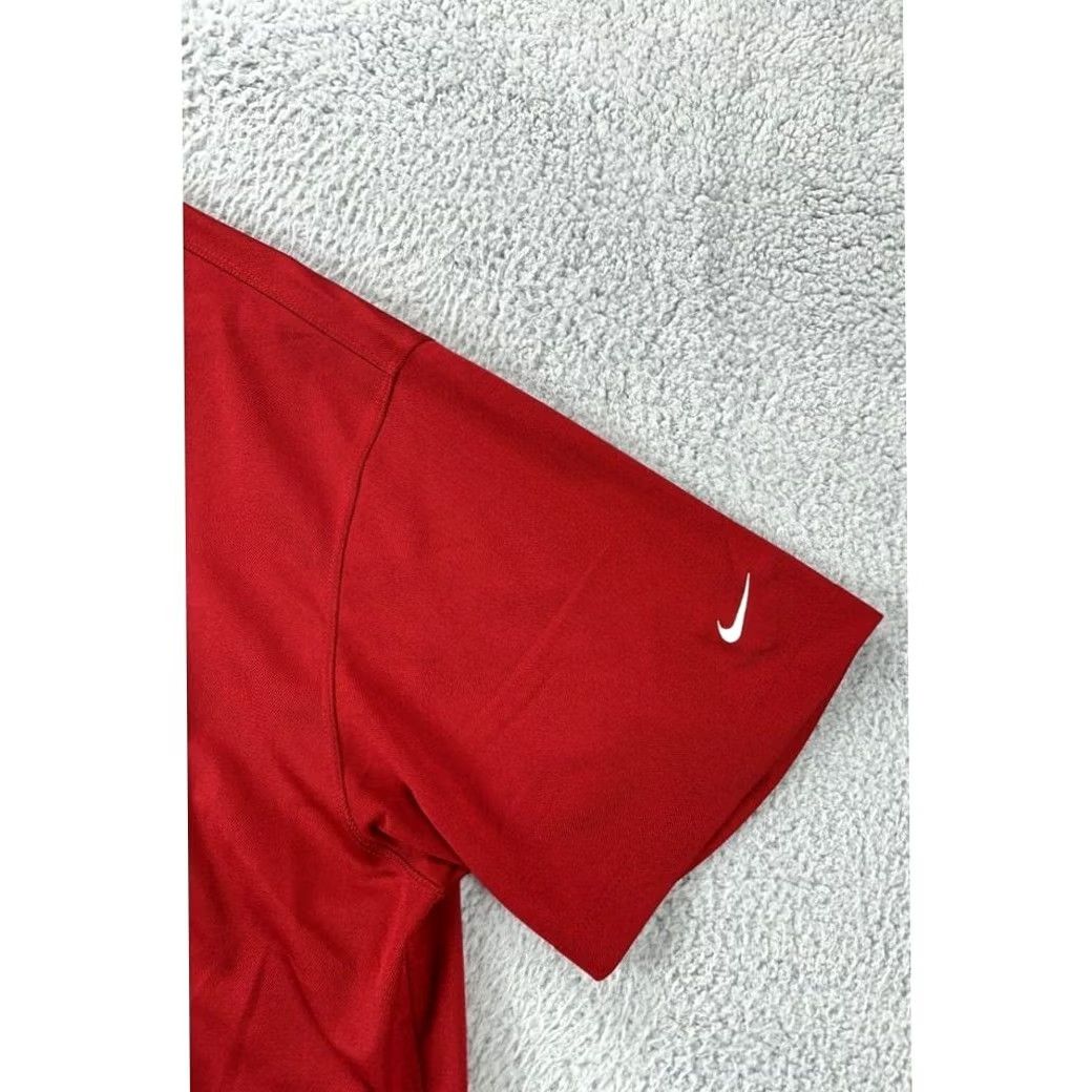 Nike Nike Golf Polo Shirt Mens XL Red Tour Performance Dri-Fit Rugby Athletic Short Sleeve Collared 100% Polyester Size US XL / EU 56 / 4 - 6 Thumbnail