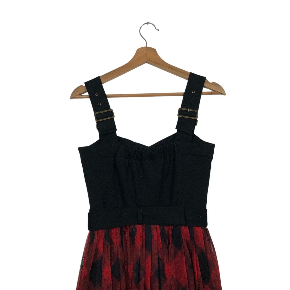Hysteric Glamour 🔥PUNK DESIGN OVERALL MAXI SKIRT REDYAZEL TARTAN CHECK Size M / US 6-8 / IT 42-44 - 13 Thumbnail