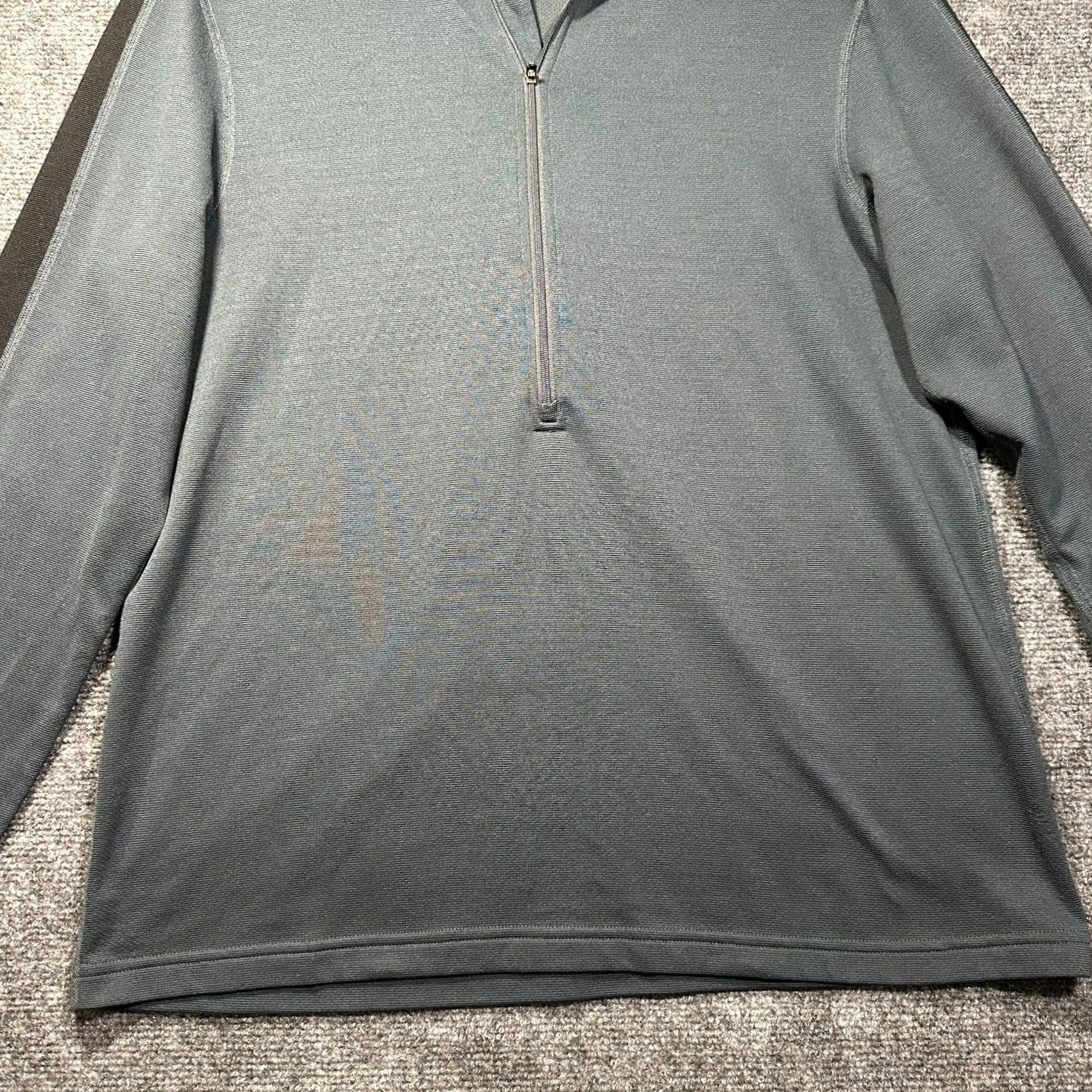 Vintage REI Shirt Mens L Blue Black Long Sleeve Half Zip Pullover Size US L / EU 52-54 / 3 - 2 Thumbnail