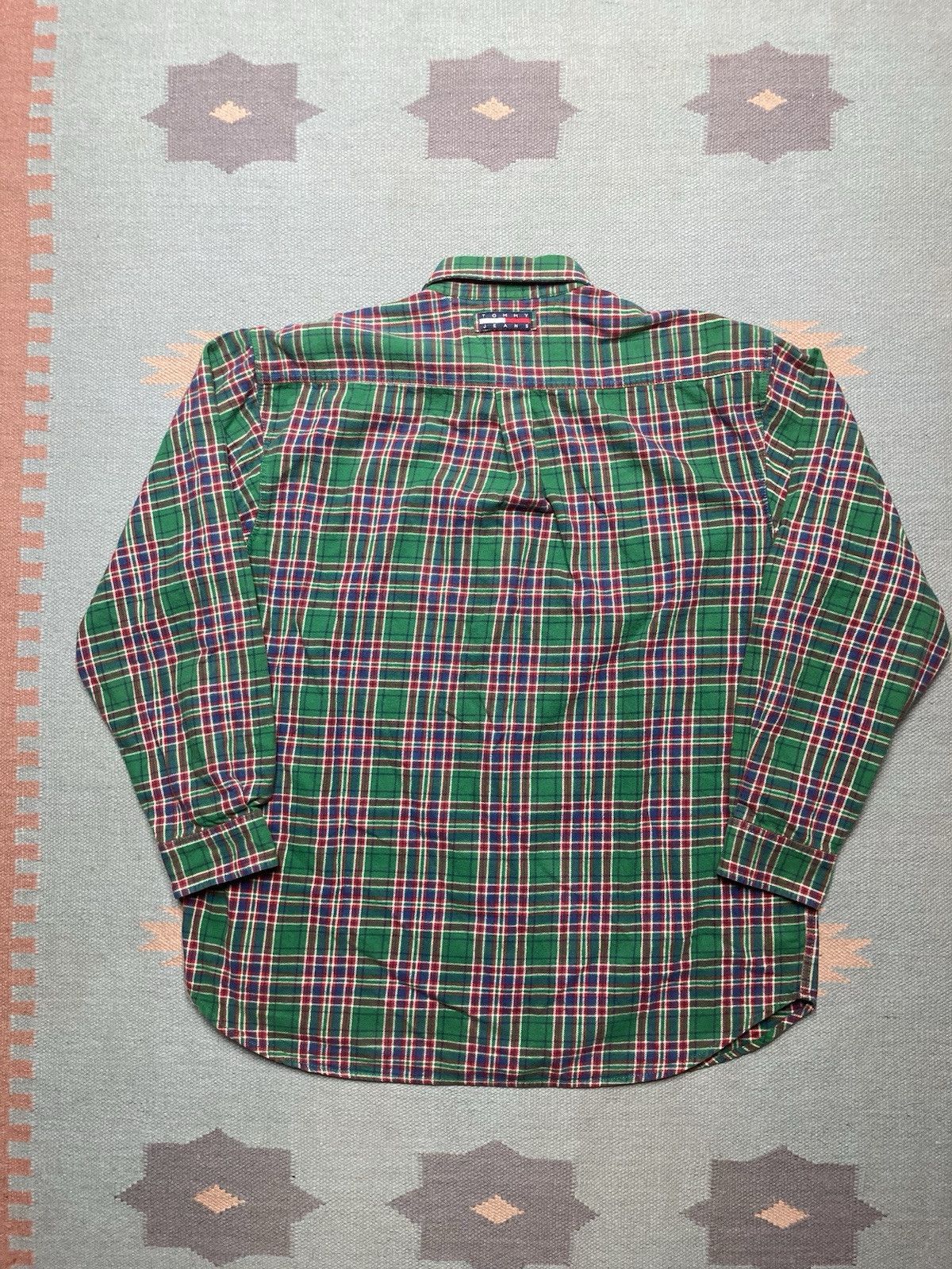 Tommy Hilfiger × Vintage Tommy Hilfiger flannel shirt woven cotton heavyweight large Size US L / EU 52-54 / 3 - 6 Thumbnail