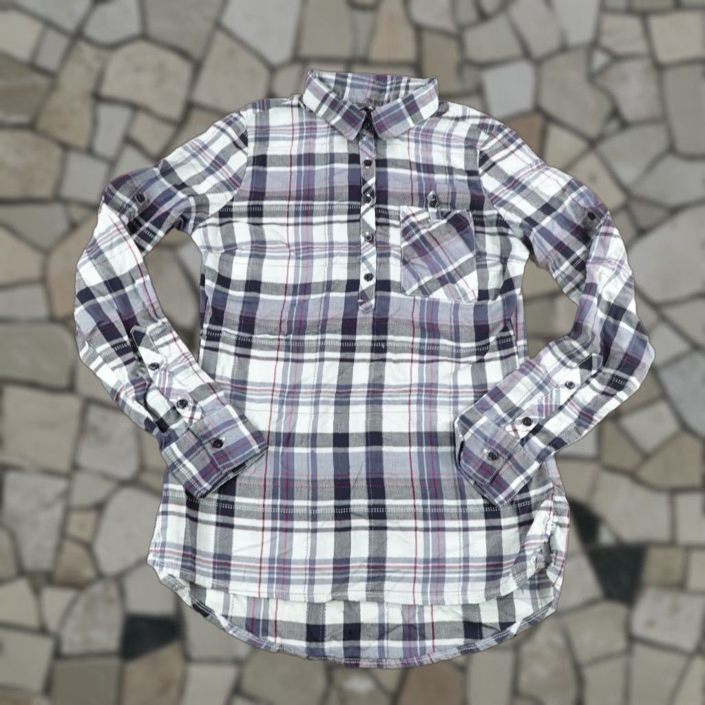 Vintage Kuhl Shirt Womens XS Blue Plaid Spektra Popover Top Roll Tab Pullover Button Up Shirt XS Womens Blue Plaid Spektra Knitted? Size XS / US 0-2 / IT 36-38 - 1 Thumbnail