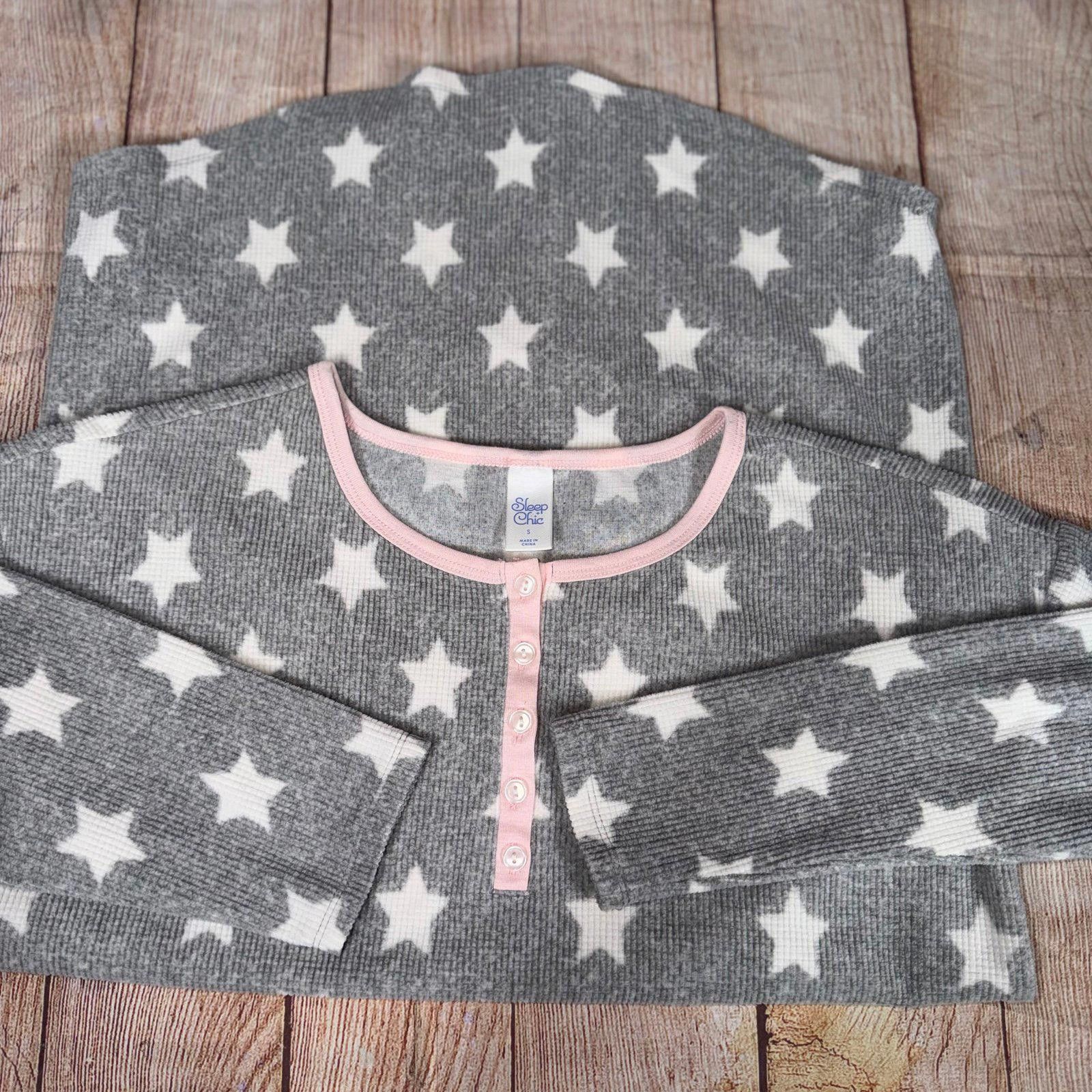Other Sleep Chic Star Pattern Pajama Set - Size S Size ONE SIZE - 2 Thumbnail