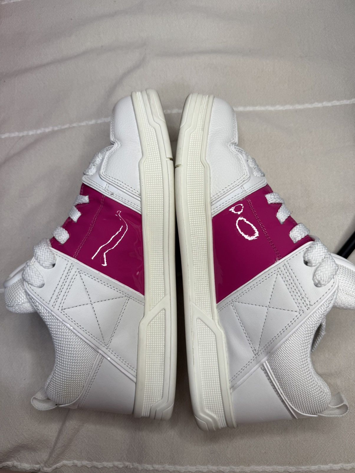 Valentino Valentino Garavani Open Skate White Cyclamin Pink Sneakers Size US 9 / IT 39 - 11 Thumbnail