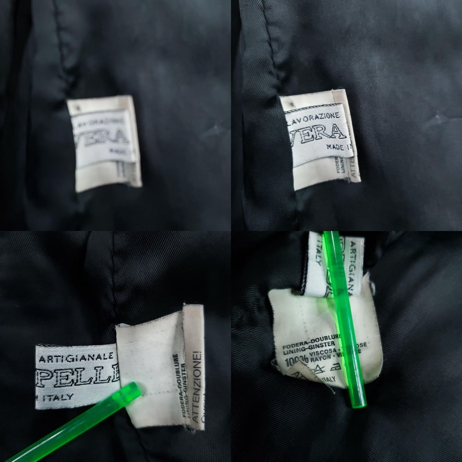 Vintage ZIP Alta Moda Firenze Coat Womens 46 Large Black Leather Made Italy Long Coat Size L / US 10 / IT 46 - 8 Thumbnail