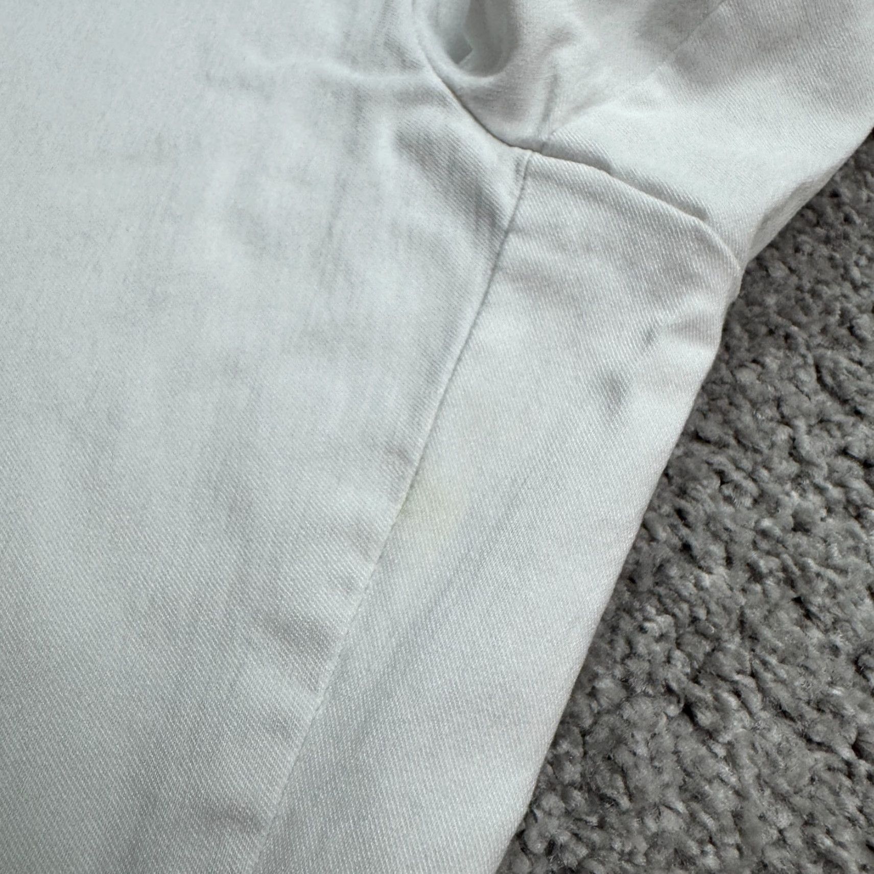 Vintage Counterparts White Capri Cropped Pants Women L Regular Straight Buckle Metal Stretch Size 36" / US 14 / IT 50 - 7 Thumbnail