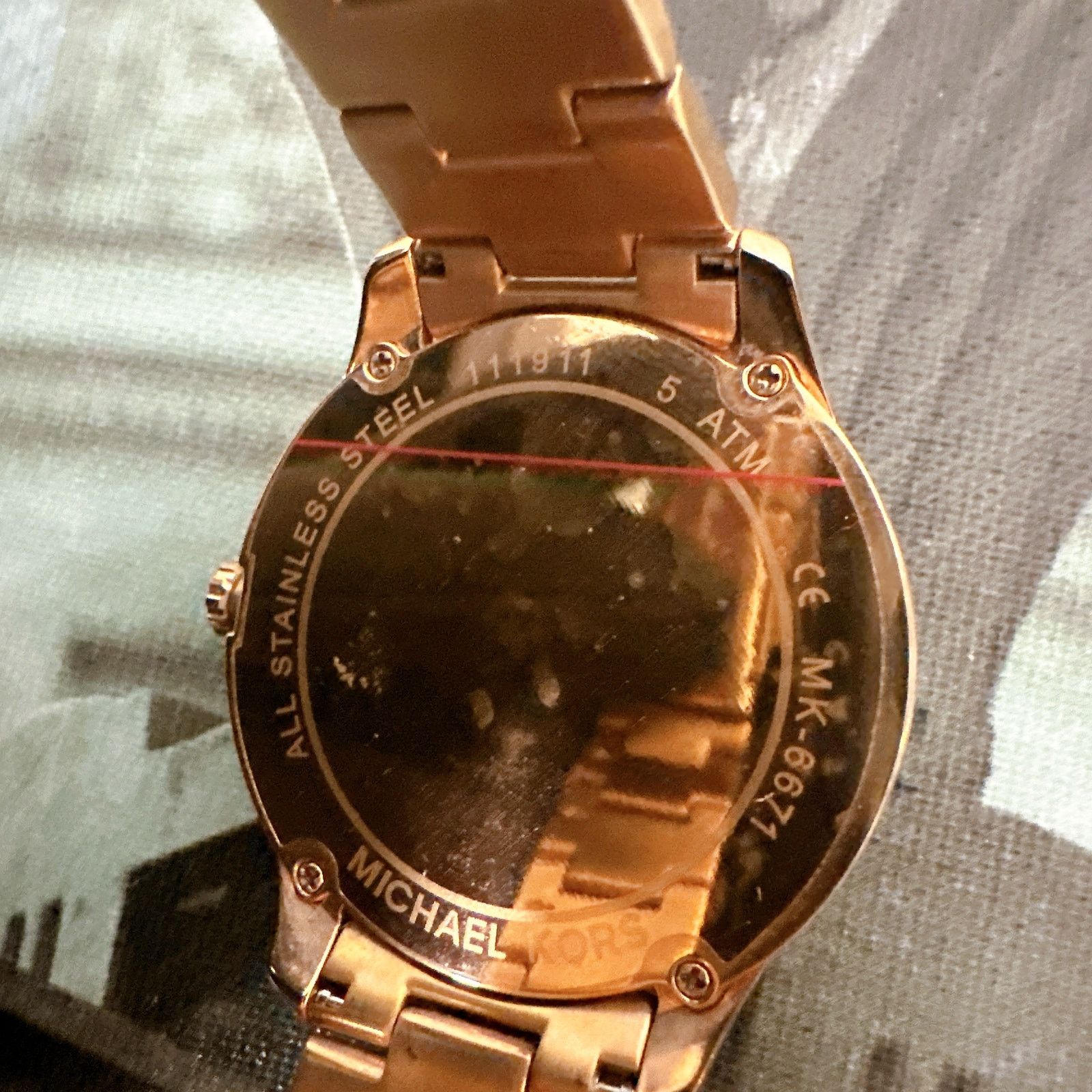 Michael Kors Michael Kors MK6671 Runway Mercer Rose Gold-Tone and Pearl Size ONE SIZE - 5 Thumbnail