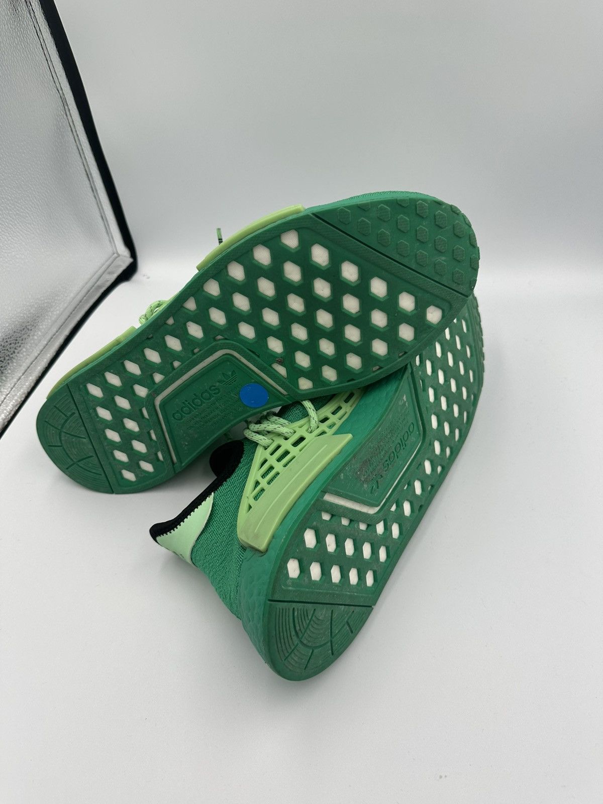 Adidas × Pharrell adidas NMD Hu Pharrell Green Complexland Size US 13 / EU 46 - 12 Thumbnail