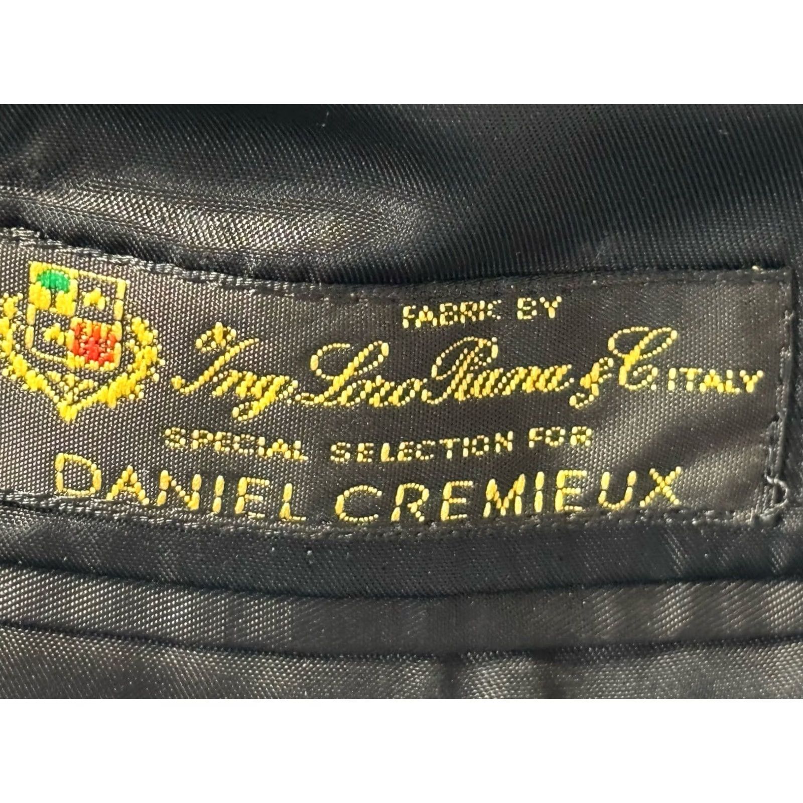 Cremieux Daniel Cremieux Blazer Sport Coat Jacket 42 R Black Wool Two-Button Notch Lapel Single-Breasted Classic Business Mens Size 42R - 7 Thumbnail