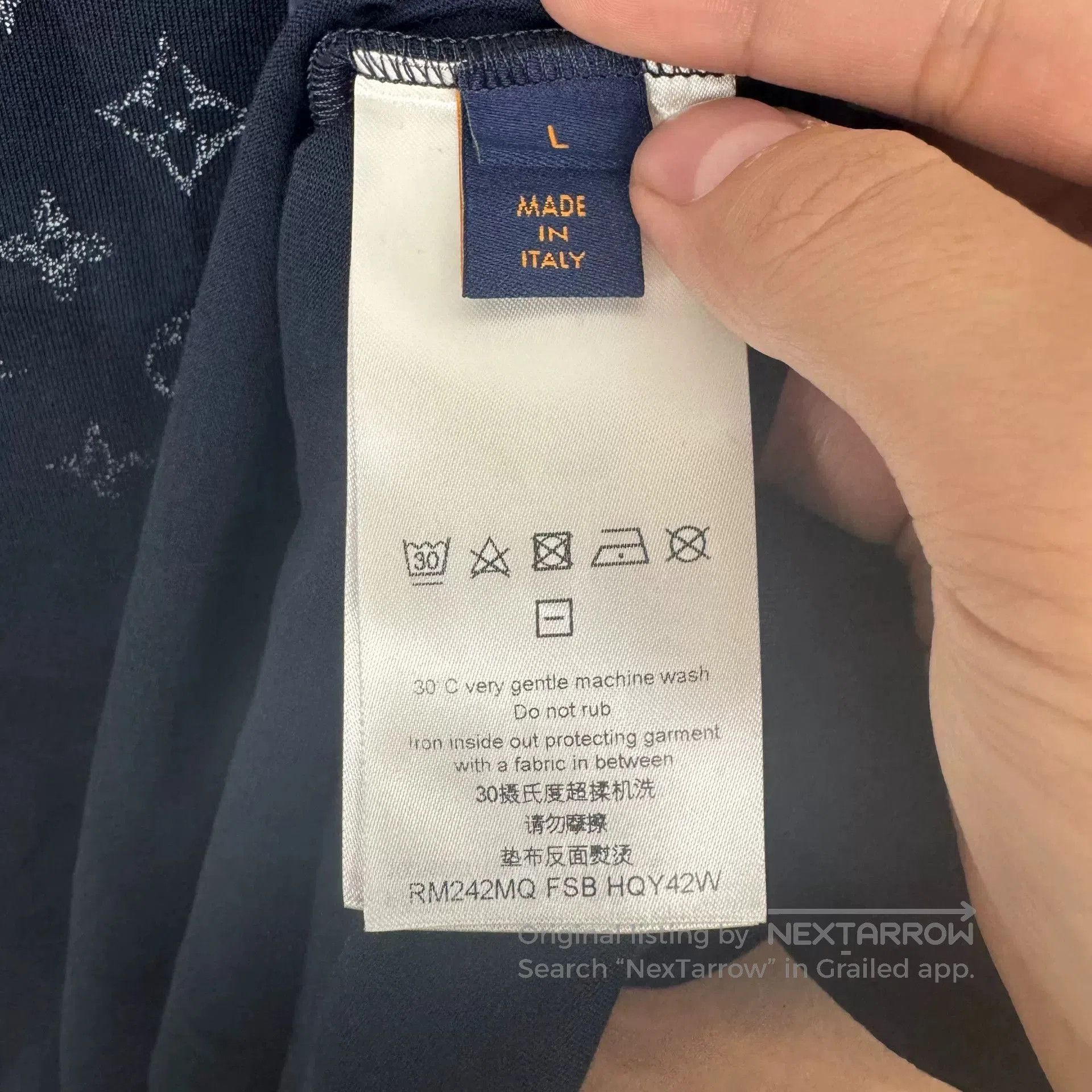 Louis Vuitton Louis Vuitton Gradient Logo Cotton T. Size US L / EU 52-54 / 3 - 7 Thumbnail