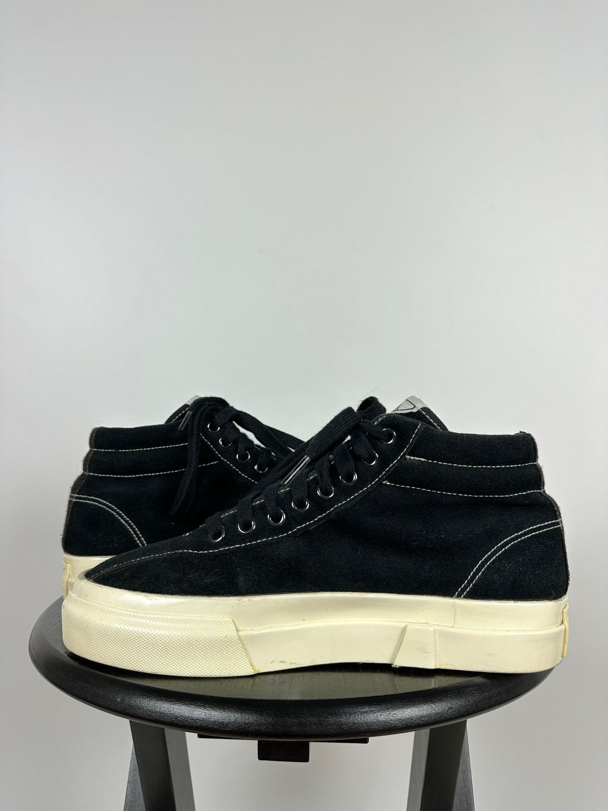 Stepney Workers Club Stepney Workers Club Black Suede Hi-Top Sneakers Size US 7 / EU 40 - 8 Thumbnail