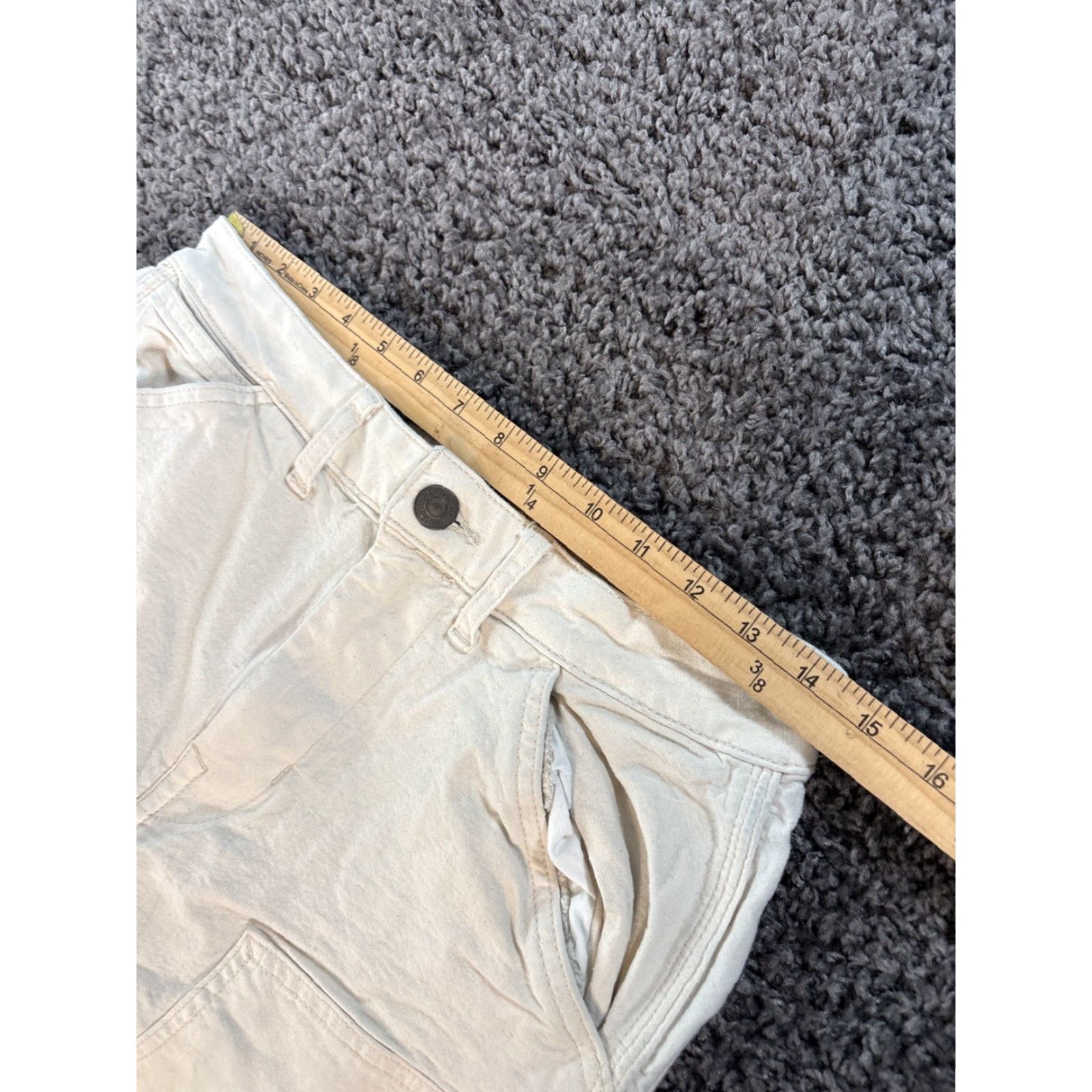 Vintage VINTAGE American eagle Carpenter Pants White 29x29 Workwear Mens 29 Tan Canvas Loose Flex Double Knee Relaxed Modern? Size US 29 - 4 Thumbnail