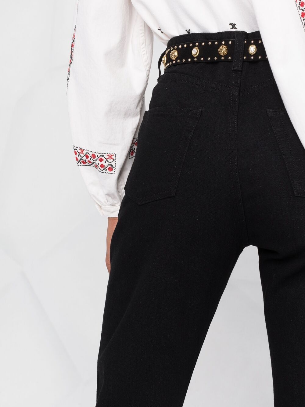 Saint Laurent Paris o1bcso1str1124 Slim Fit Jeans in Black Size 28" / US 6 / IT 42 - 5 Thumbnail