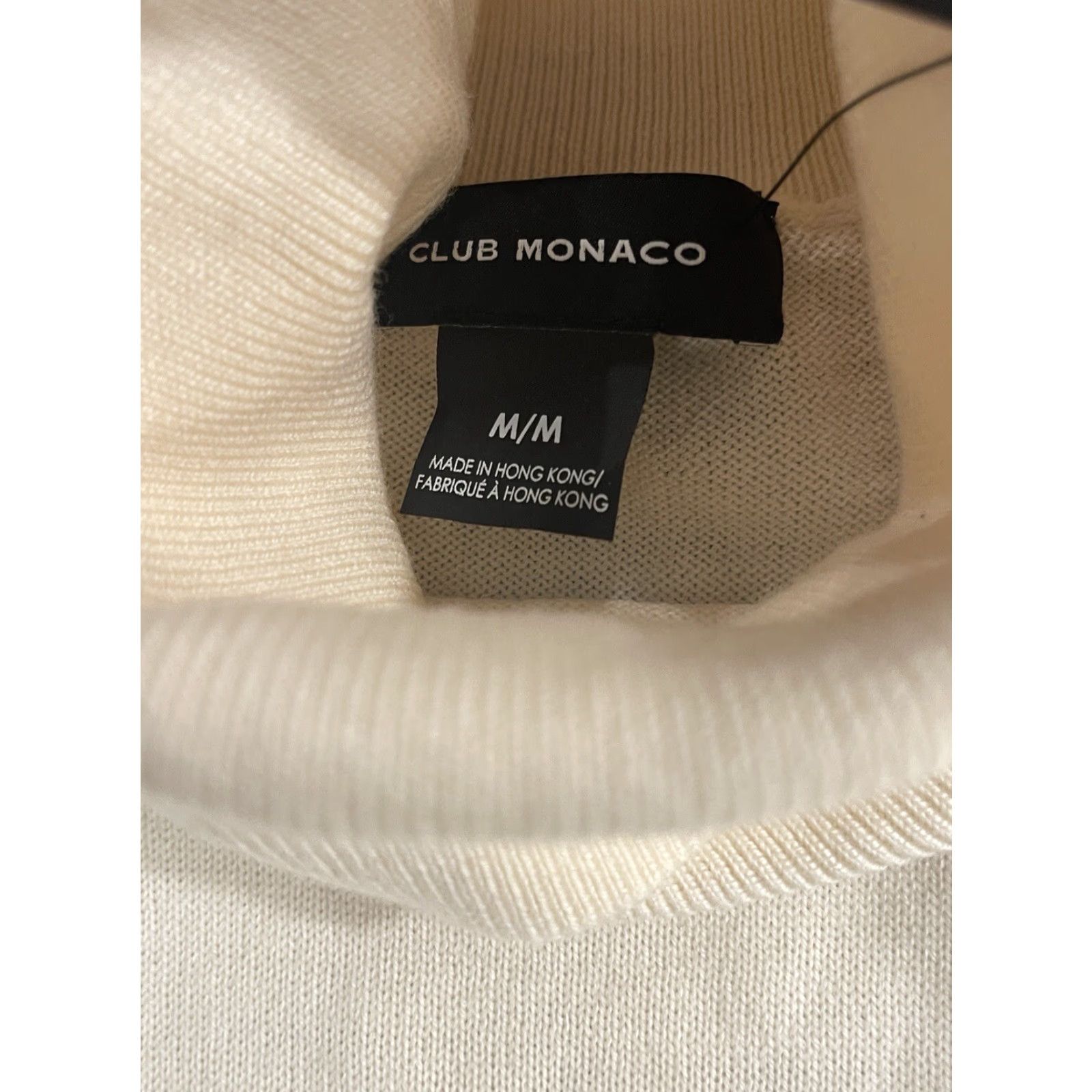 Club Monaco CLUB MONACO Wool Turtle Neck Sweater Womens Size M Ivory Size M / US 6-8 / IT 42-44 - 4 Thumbnail