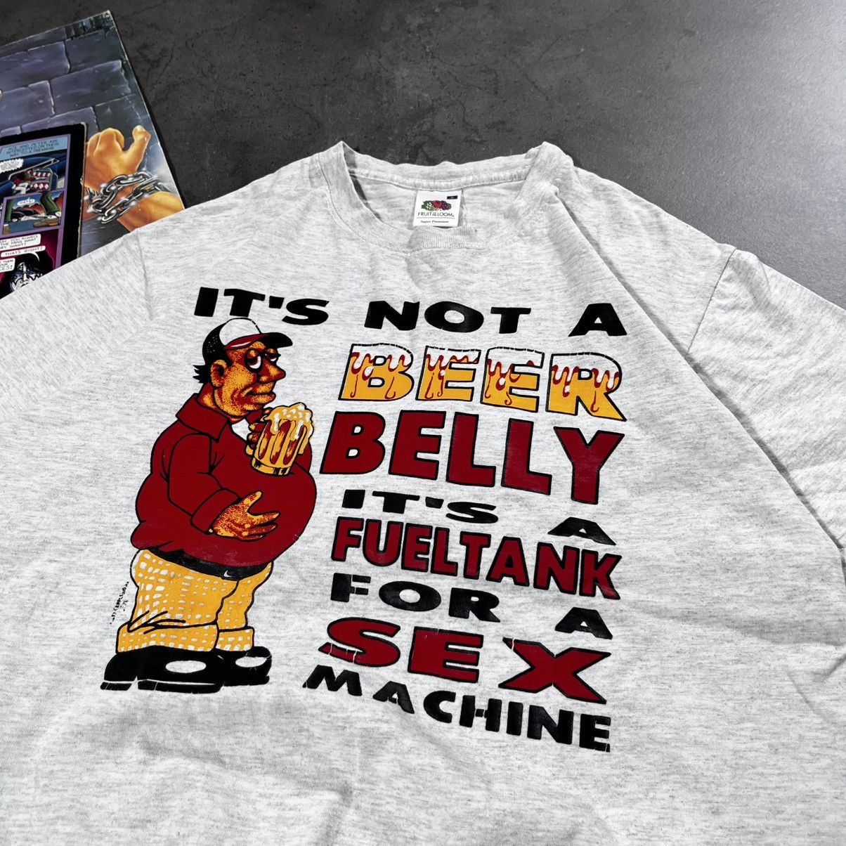 Cartoon Network Vintage 00s Humor Caricature Funny Tee Tshirt Sex Machine Size US S / EU 44-46 / 1 - 3 Thumbnail