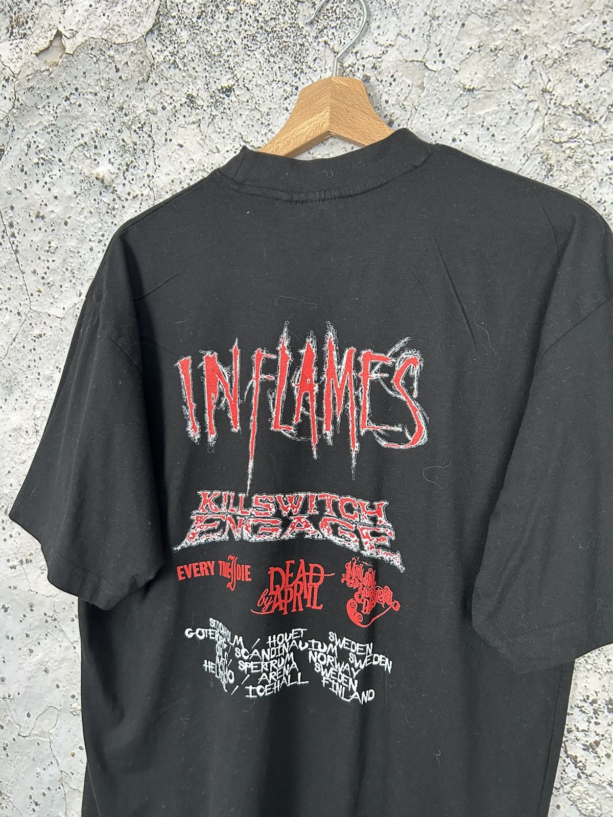 Band Tees Vintage In Flames Rock Band Tee Metal Grunge Punk Y2K Size US M / EU 48-50 / 2 - 5 Thumbnail