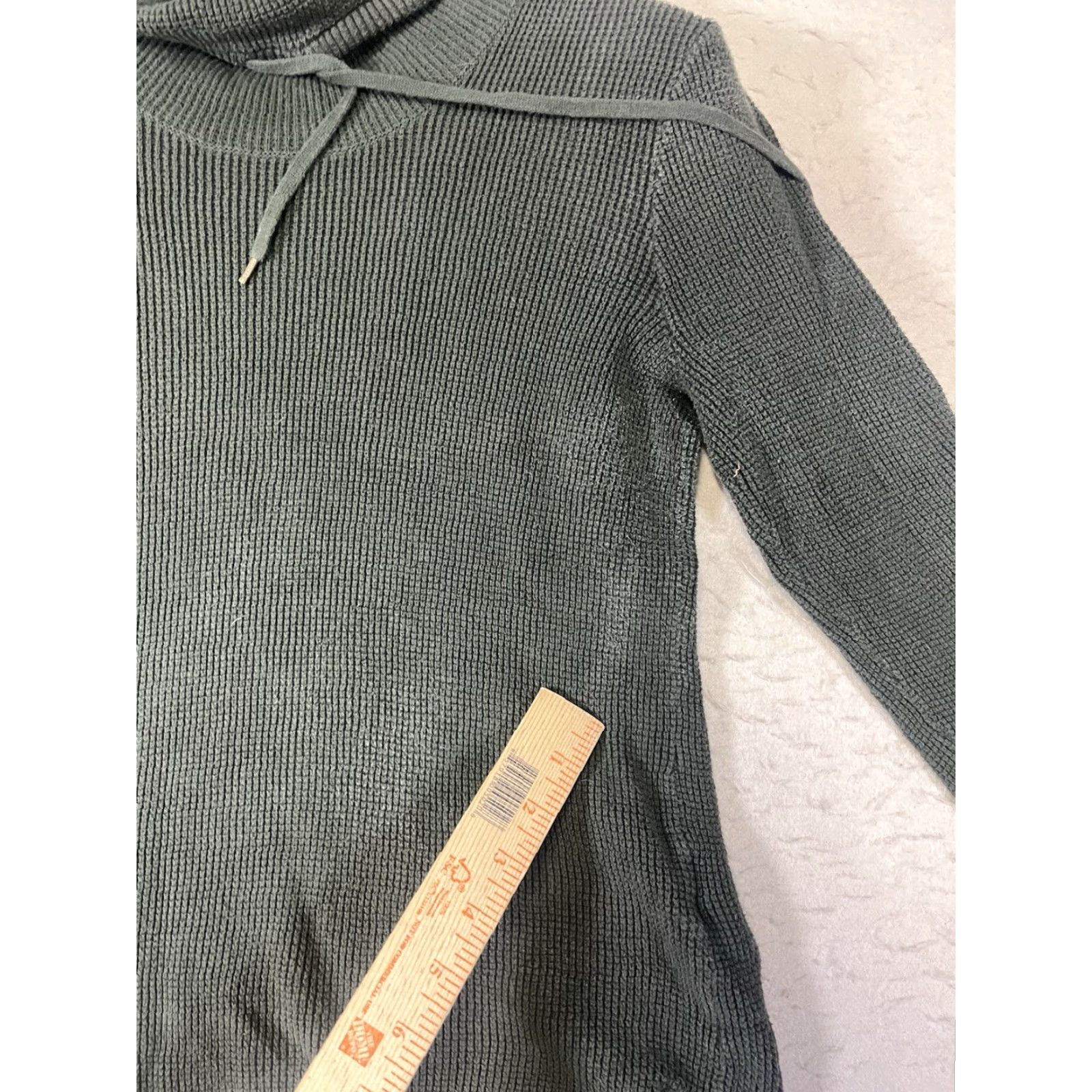 Ralph Lauren Lauren Ralph Lauren Sweater Women Green Waffle-Knit Cowl Neck Sz Medium Size M / US 6-8 / IT 42-44 - 7 Thumbnail