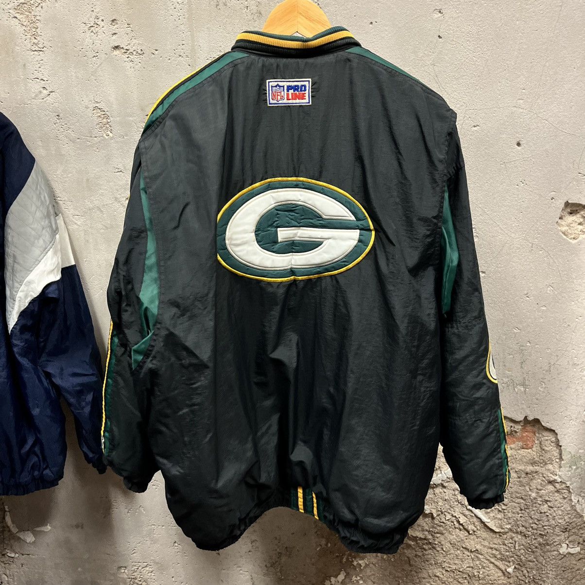 Starter × Vintage Starter Vintage 90s NFL Pro Line Green Bay Packers Coat XL Size US XL / EU 56 / 4 - 1 Thumbnail