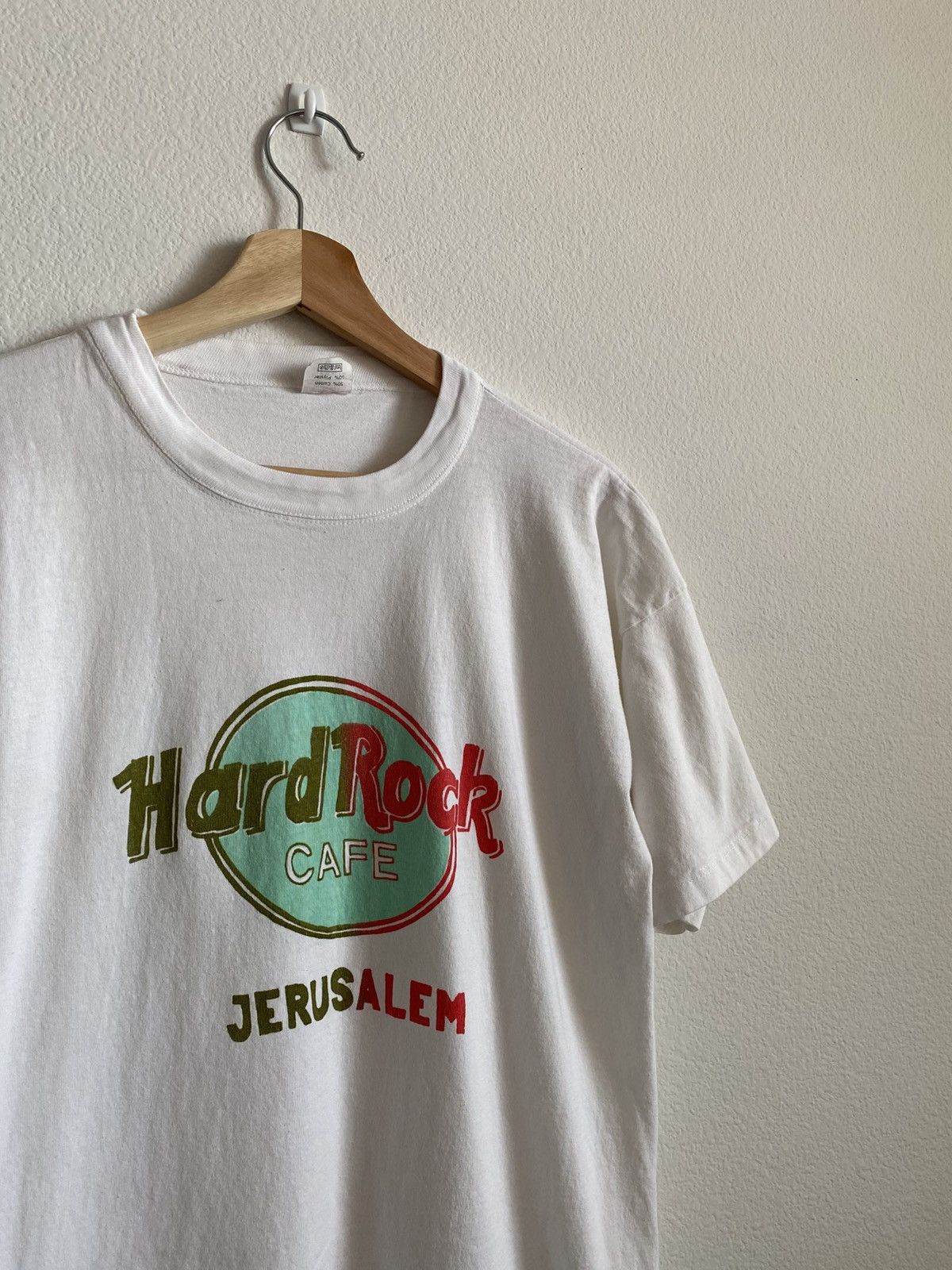 Hard Rock Cafe Vintage 90s Hard Rock Cafe Jerusalem Tee Size US M / EU 48-50 / 2 - 3 Thumbnail