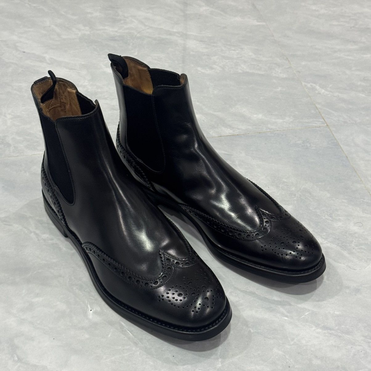 Church's Church’s Ketsby WG Polished Binder Brogue Chelsea Boots🖤 Size US 11 / IT 41 - 10 Thumbnail