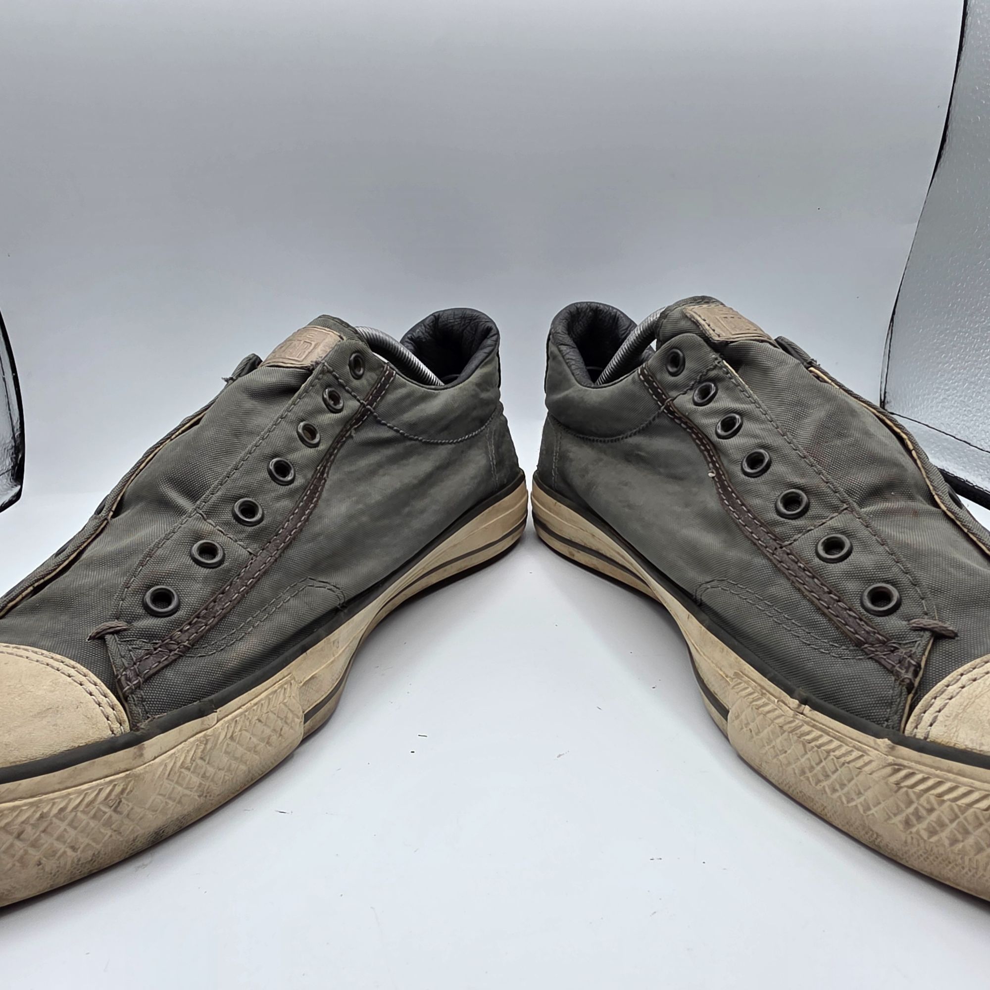 Converse × John Varvatos Converse x John Varvatos Mens Size 11 Nickel Gray Shoes Casu Size US 11 / EU 44 - 2 Thumbnail