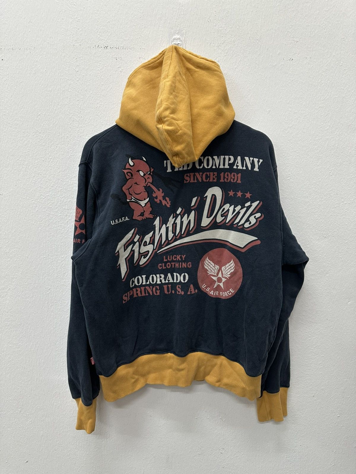 Tedman TedMan Ted Company Fightin Devils US Air Force Zipper Hoodie Size US L / EU 52-54 / 3 - 2 Thumbnail