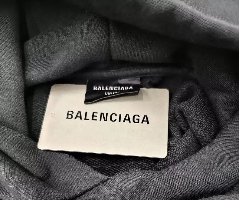 Balenciaga Balenciaga Monogrammed pullover hooded sweatshirt with lon Size US M / EU 48-50 / 2 - 4 Thumbnail