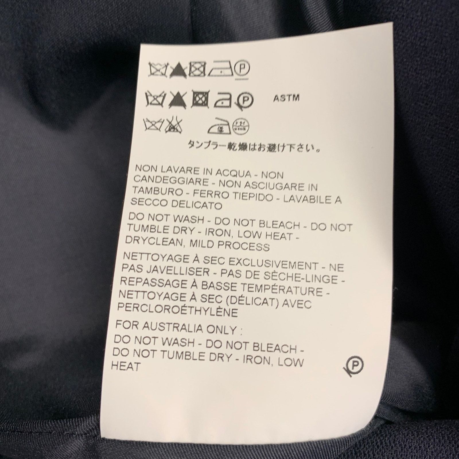 Jil Sander JIL SANDER Size 2 Navy Cotton Blend Zip Up A-Line Skirt Size 26" / US 2 / IT 38 - 5 Thumbnail