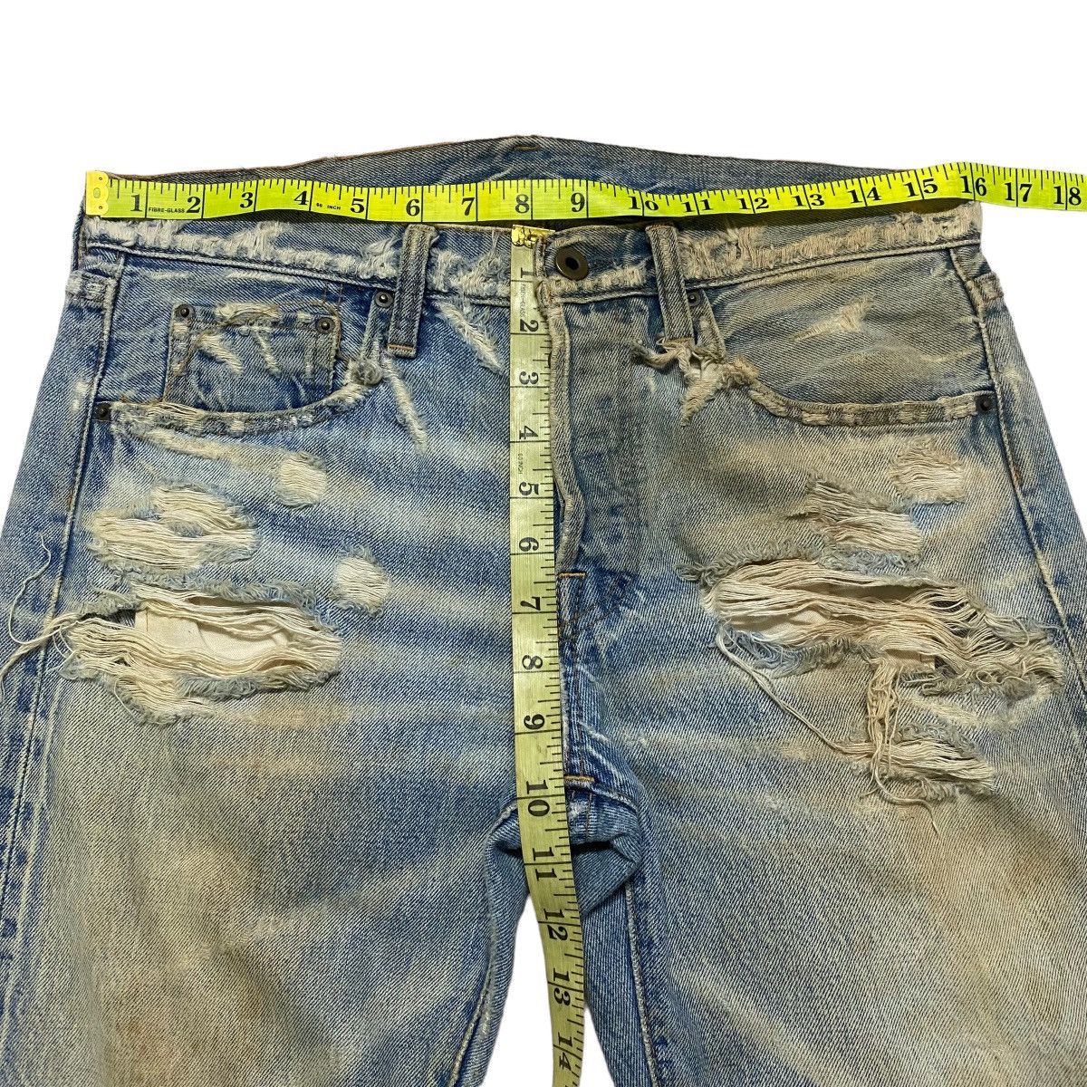 wjk WjK Thrashed Dirt Washed Selvedge Jeans Size US 31 - 20 Thumbnail