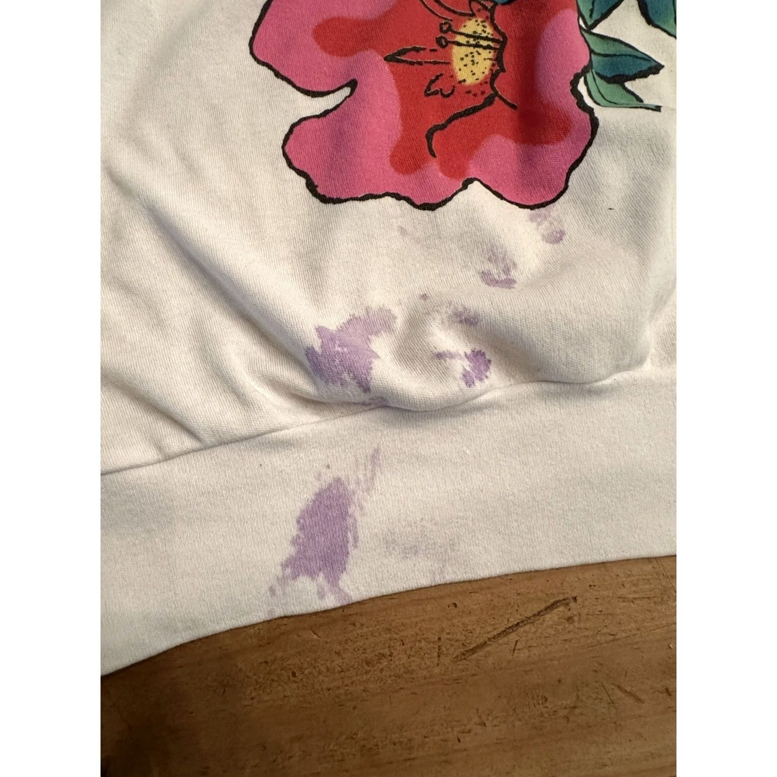 Vintage VINTAGE Hawaiian T-Shirt Women One Size 2XL White Hibiscus Flower No Tag 24”x25” Modern Look Size ONE SIZE - 3 Thumbnail
