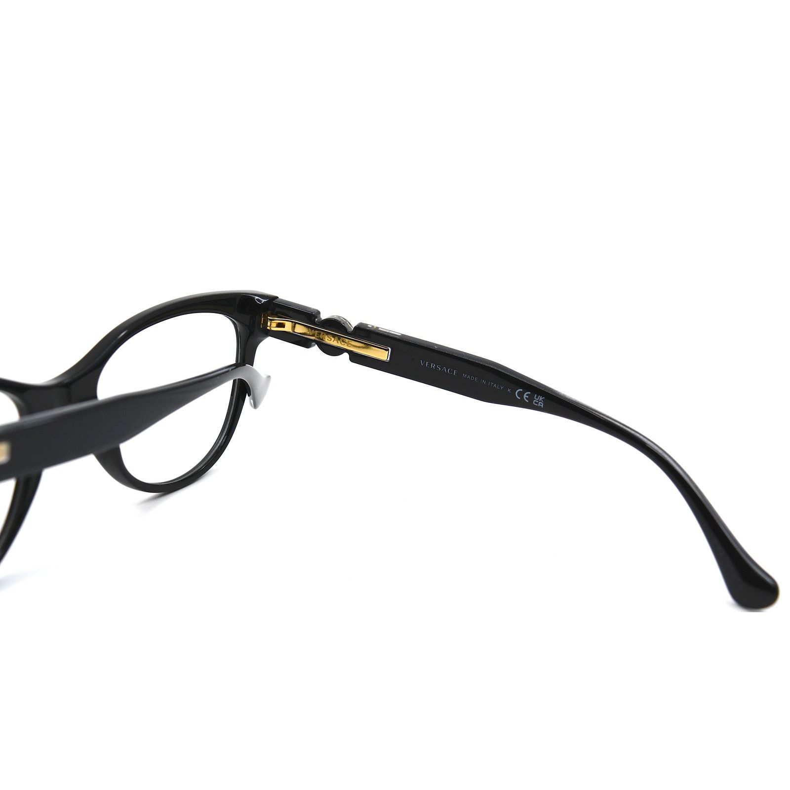 Versace NEW VERSACE VE3304 GB1 BLACK AUTHENTIC EYEGLASSES FRAME Size ONE SIZE - 7 Thumbnail