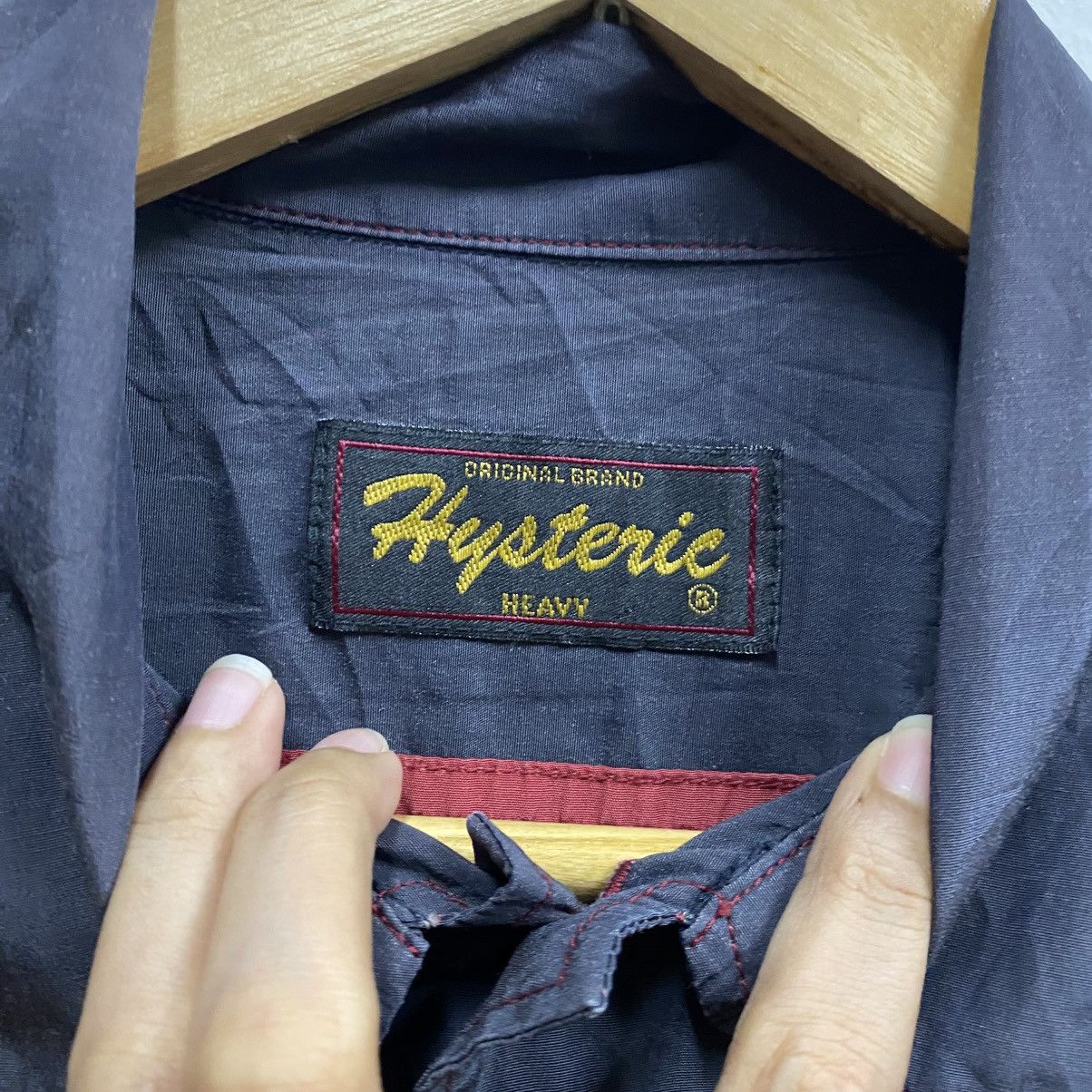 Hysteric Glamour VINTAGE‼️Hysteric Glamour 1999 Metallica Font Shirt Button Size US L / EU 52-54 / 3 - 13 Thumbnail