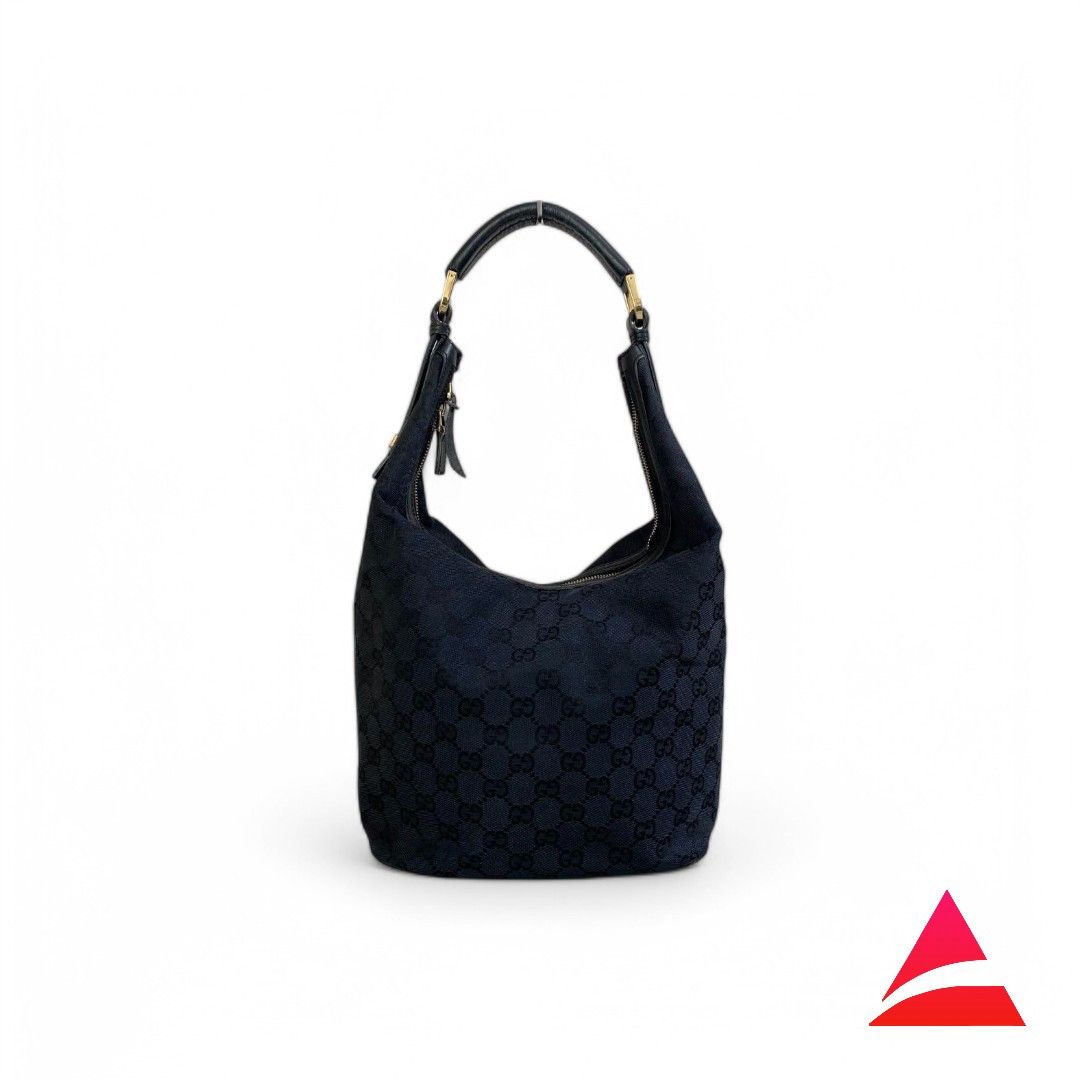 Gucci Gucci - Shoulder Bag Monogram Black Leather GG Size ONE SIZE - 1 Thumbnail