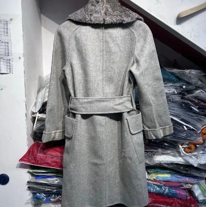 Burberry Burberry Gray Multi-Colored Women's Coat. Size M / US 6-8 / IT 42-44 - 2 Thumbnail