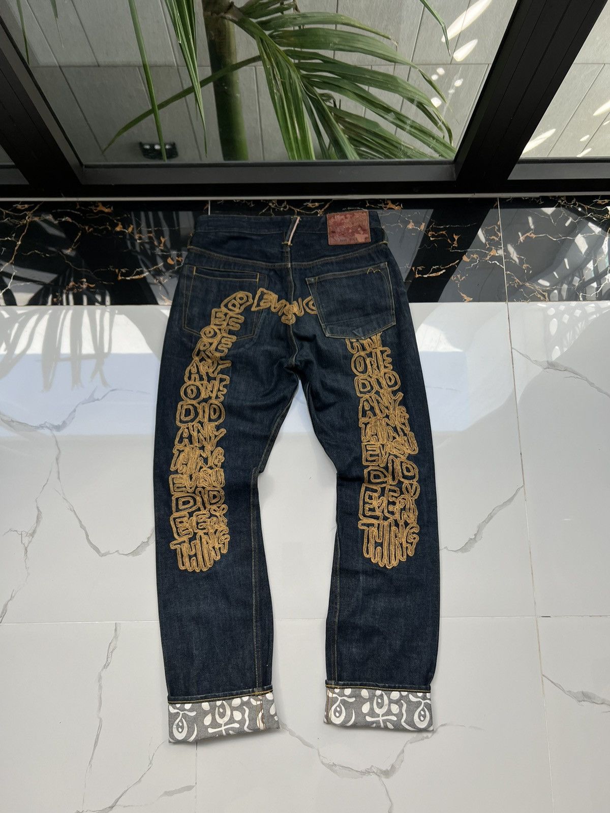 Evisu big logo jeans deals